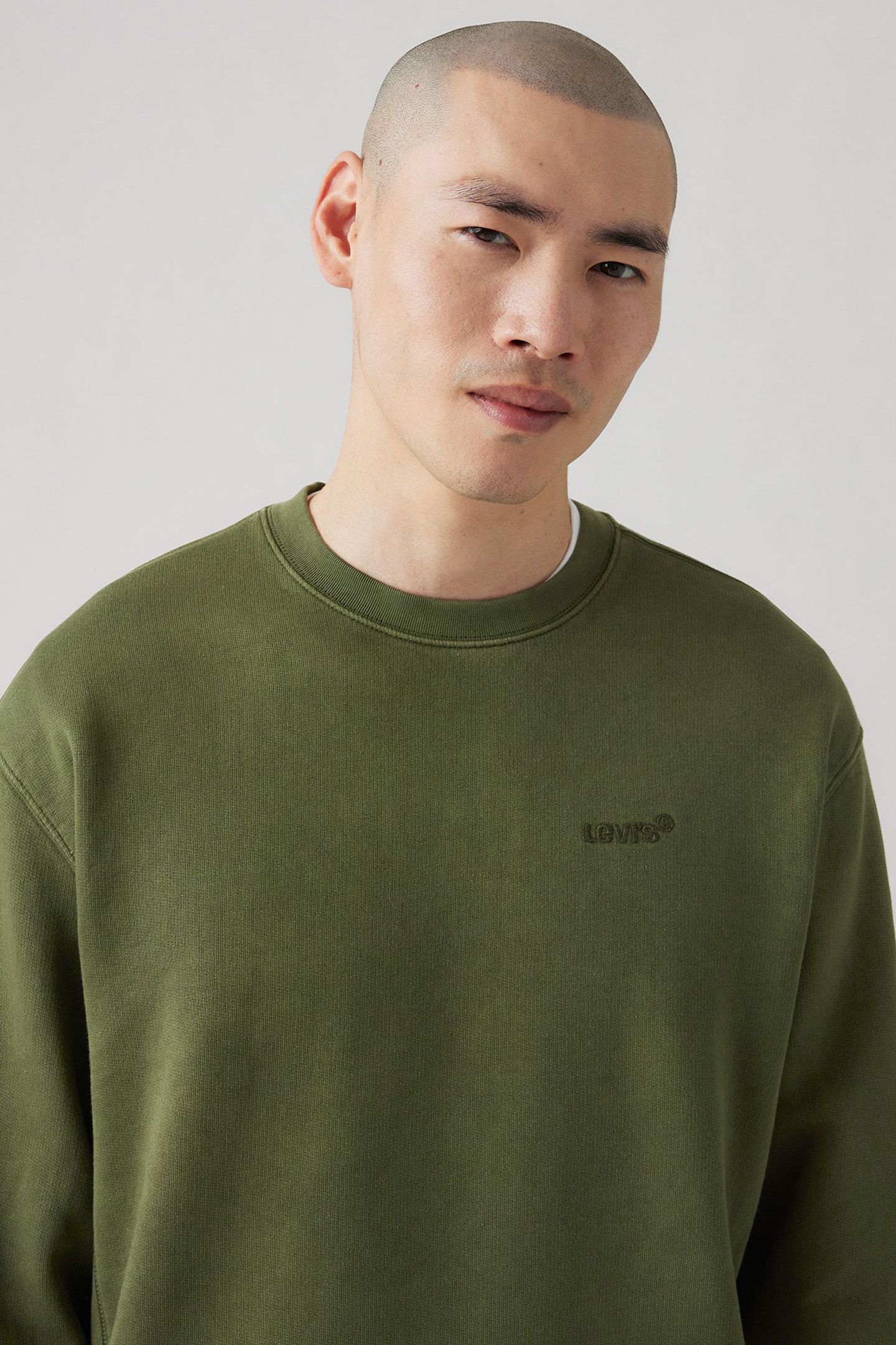 AUTHENTIC CREW GARMENT DYE KOMBU GREEN 5
