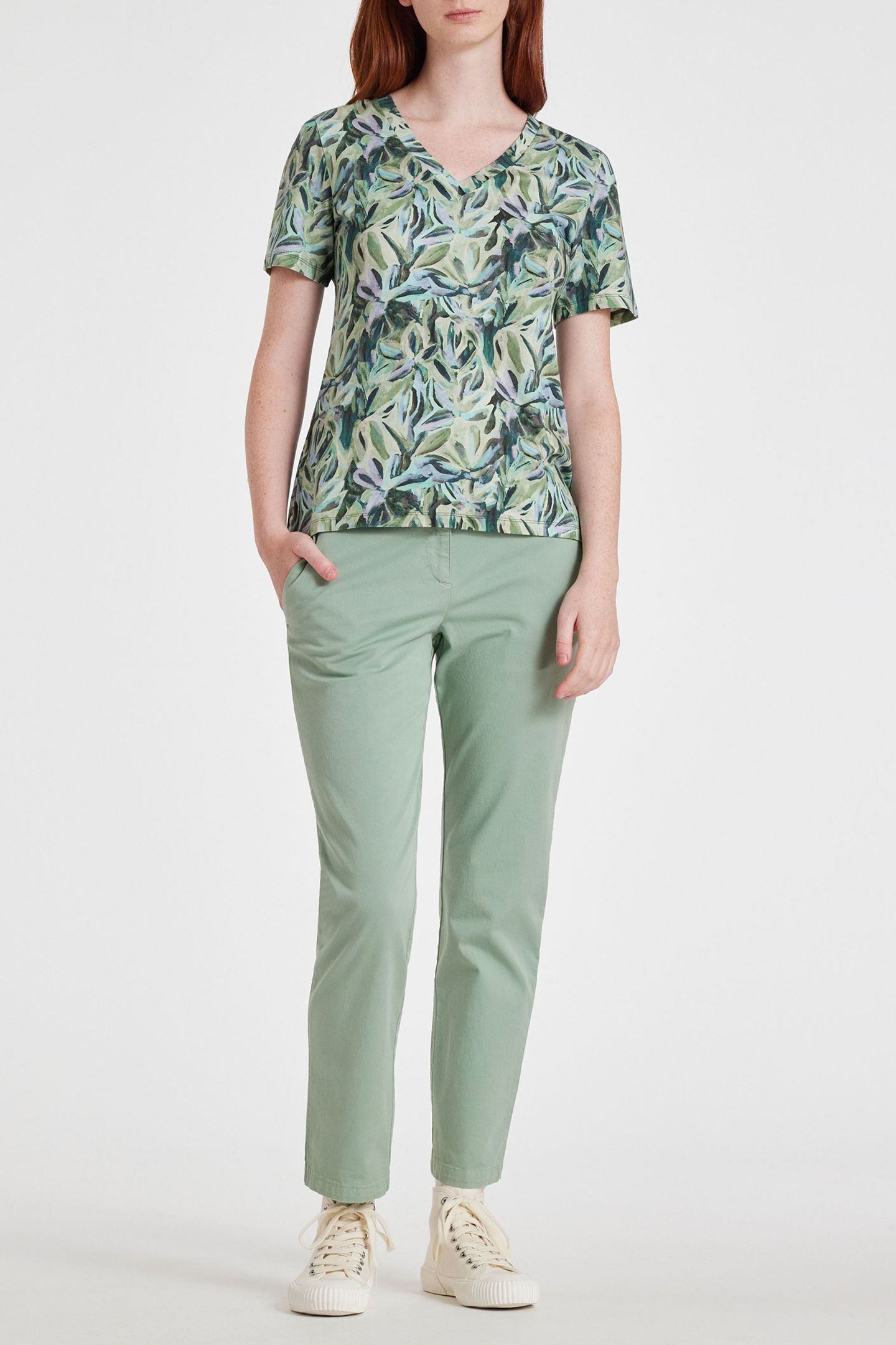WOMENS TROUSERS MILITARY GREEN 3