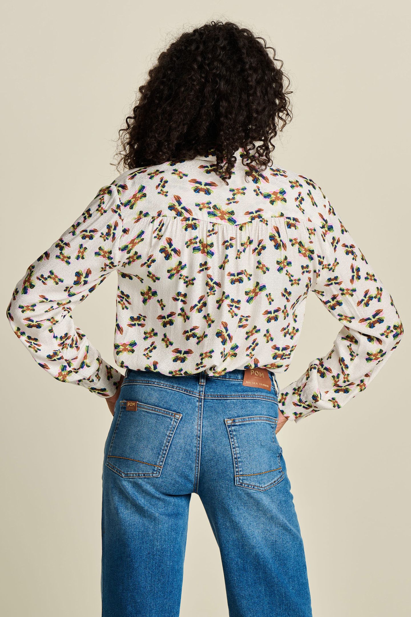 BLOUSE - MILLY BUTTERFLY ECRU 2