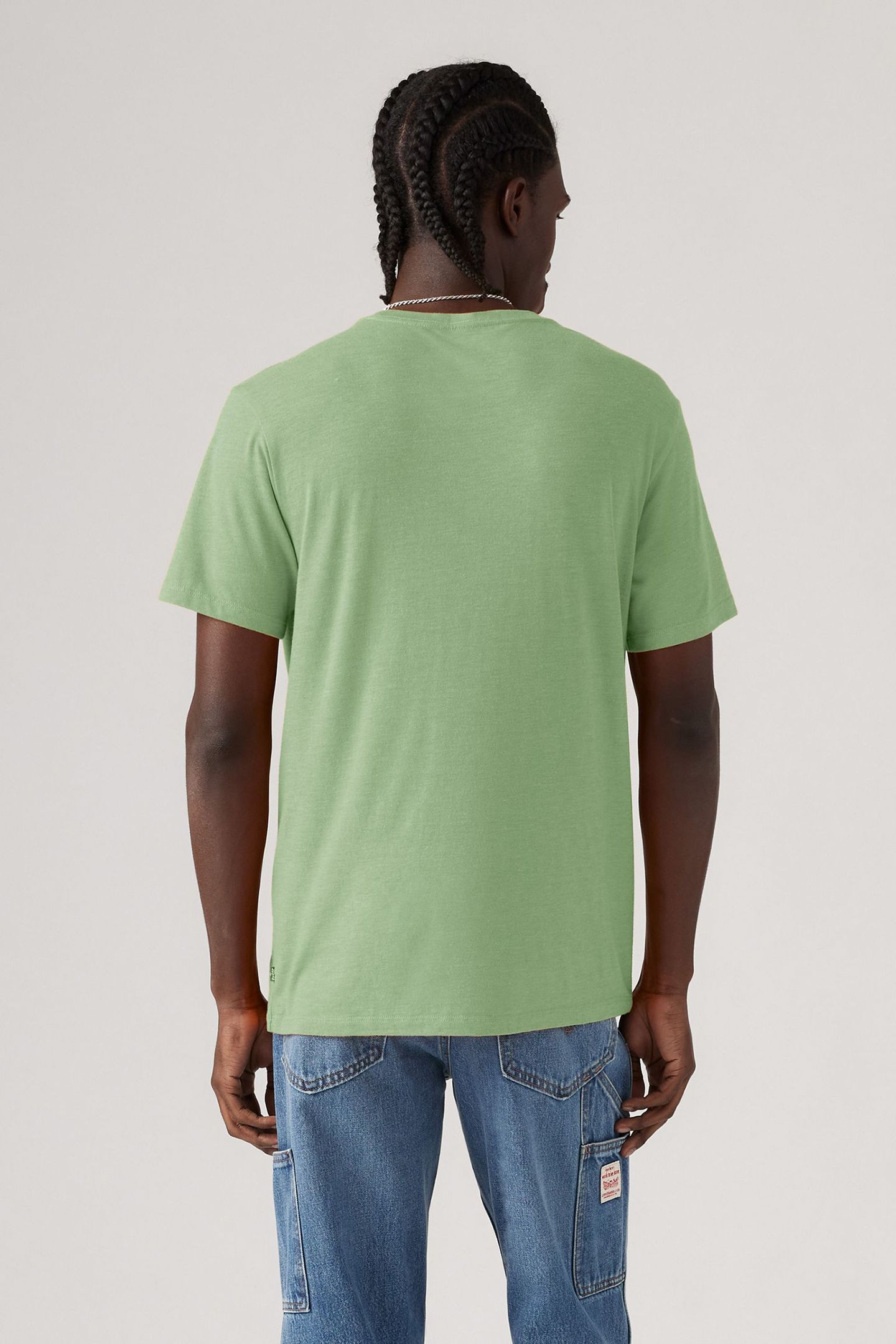 GRAPHIC CREWNECK TEE BATWING LOGO FOAM GREEN 2