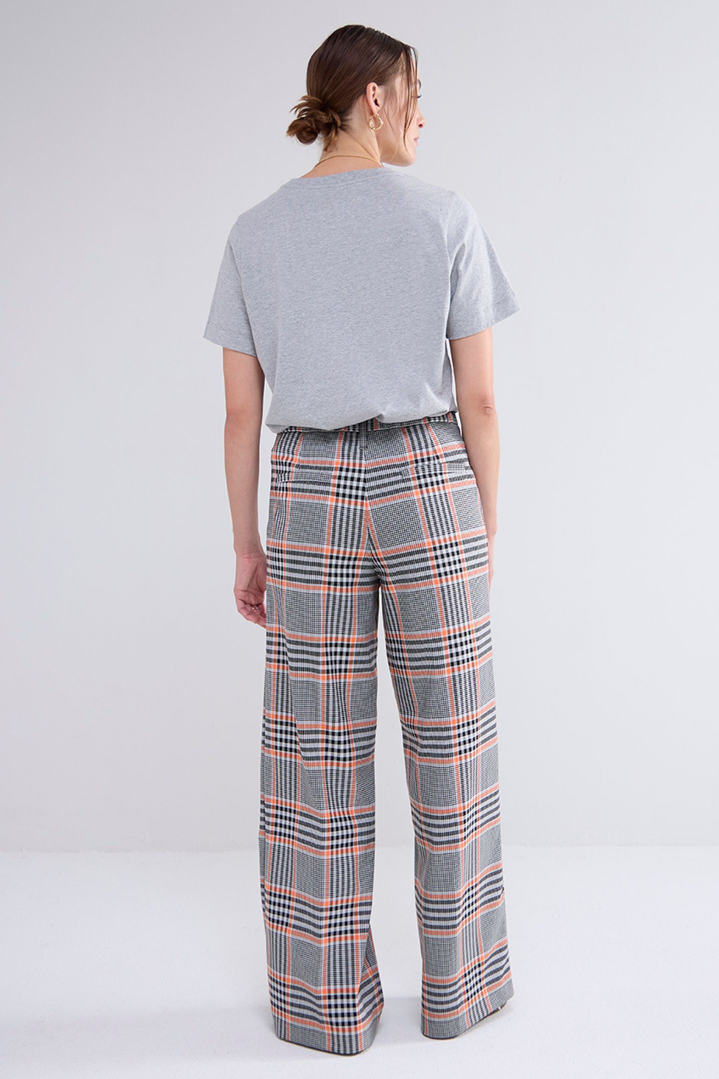 TROUSERS ORANGE CHECK MULTICOLOUR 3