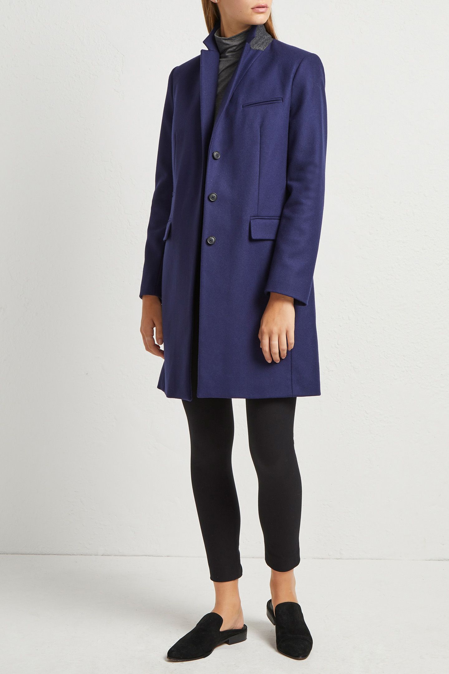 FT PLATFM FELT SMART COAT UTILITY BLUE 3