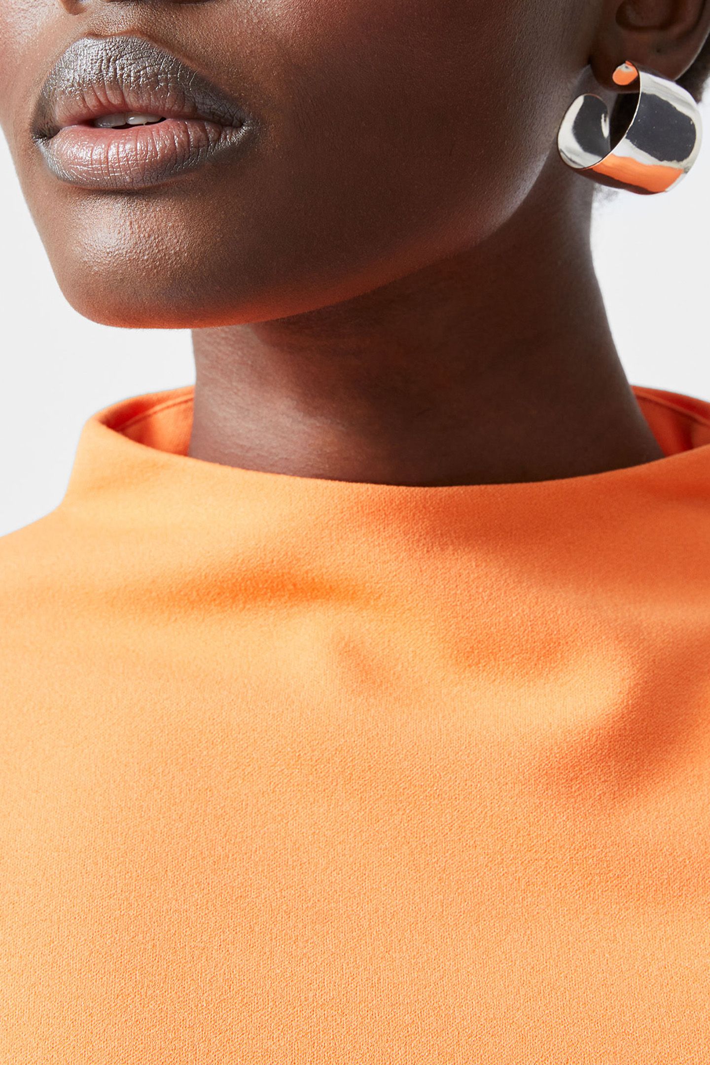 ZION TEXTURED JERSEY DRESS CORAL ROSE 4