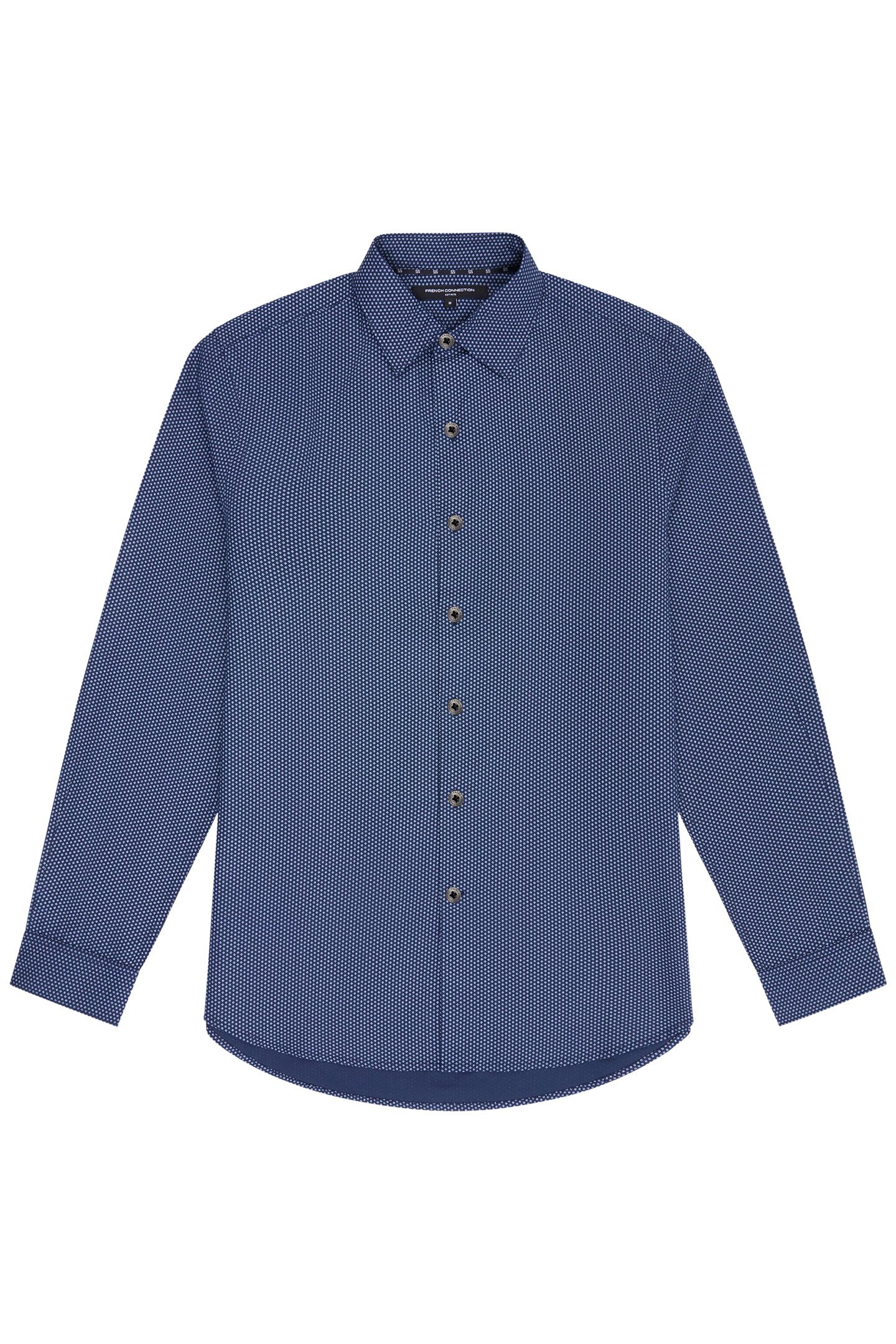 REGULAR FIT/ CLASSIC COLLAR BLUE PRINT 4