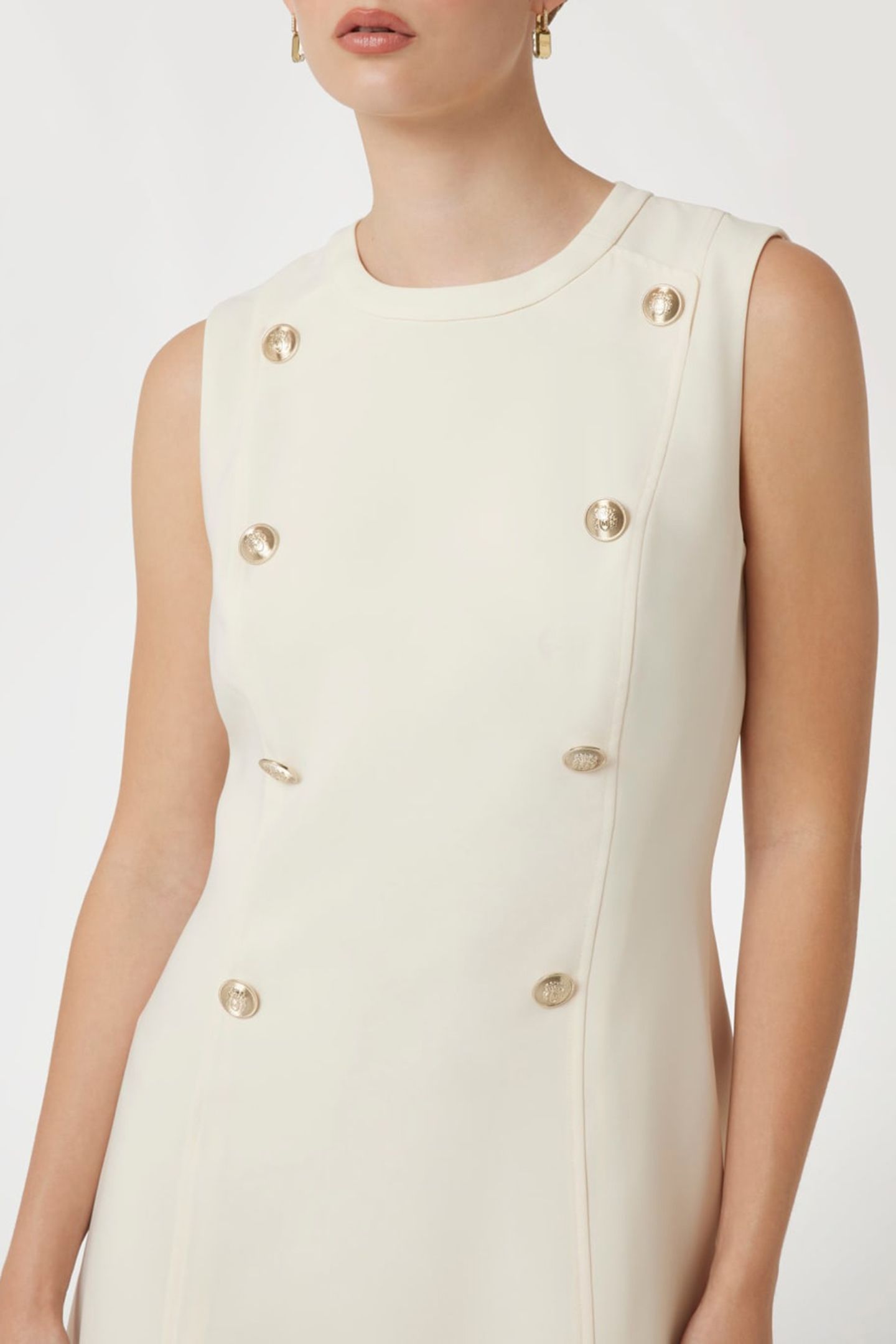 MARCIANO BY GUESS LEILA DRESS EGGSHELL ECRU 5