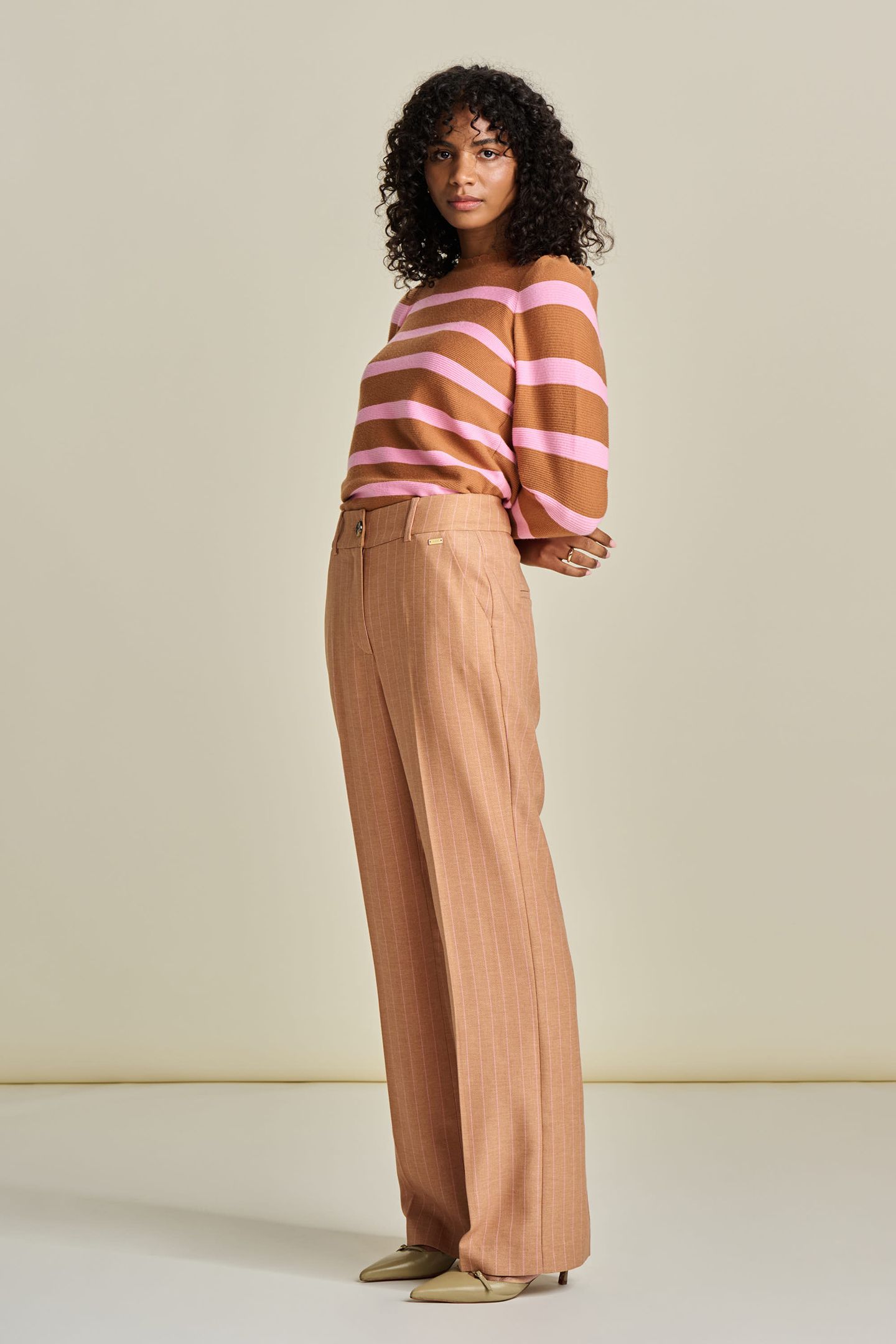 PULLOVER - STRIPED SUGAR BROWN 5