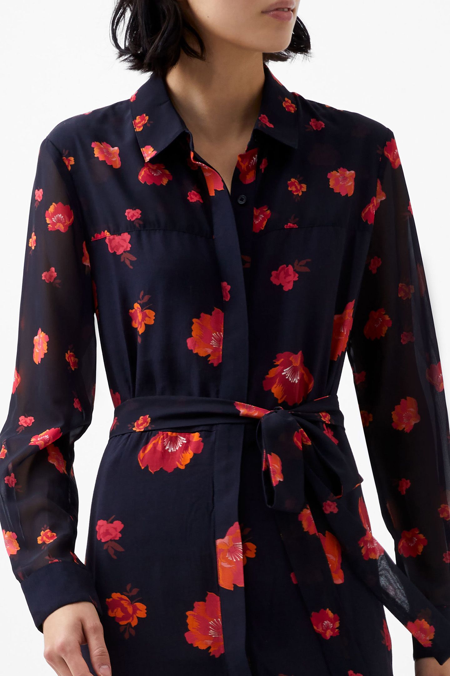 ELLA ROSE LS SHIRT DRESS MARINE MULTI 4
