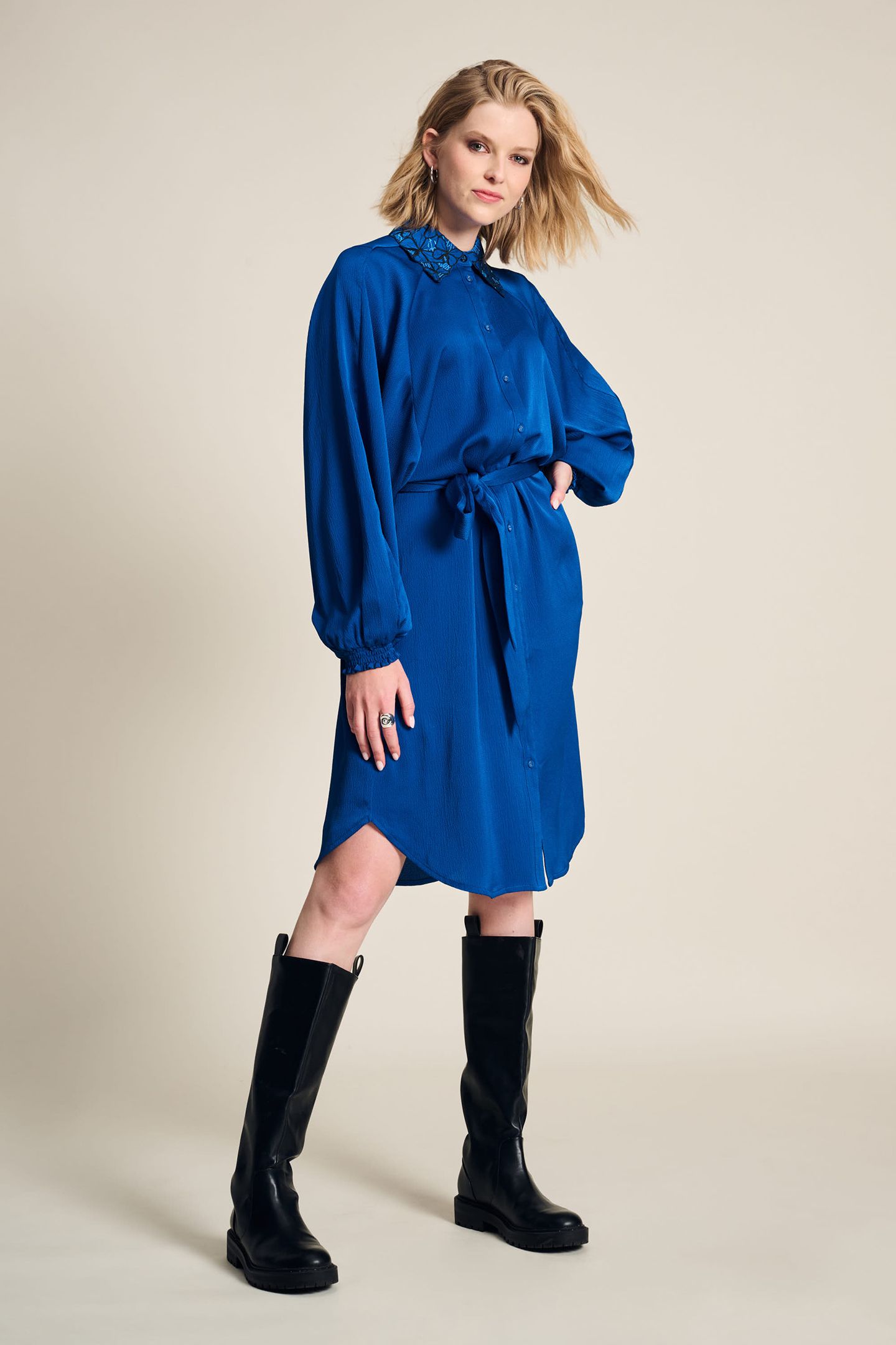 DRESS - BUTTERFLY BRIGHT BLUE 1