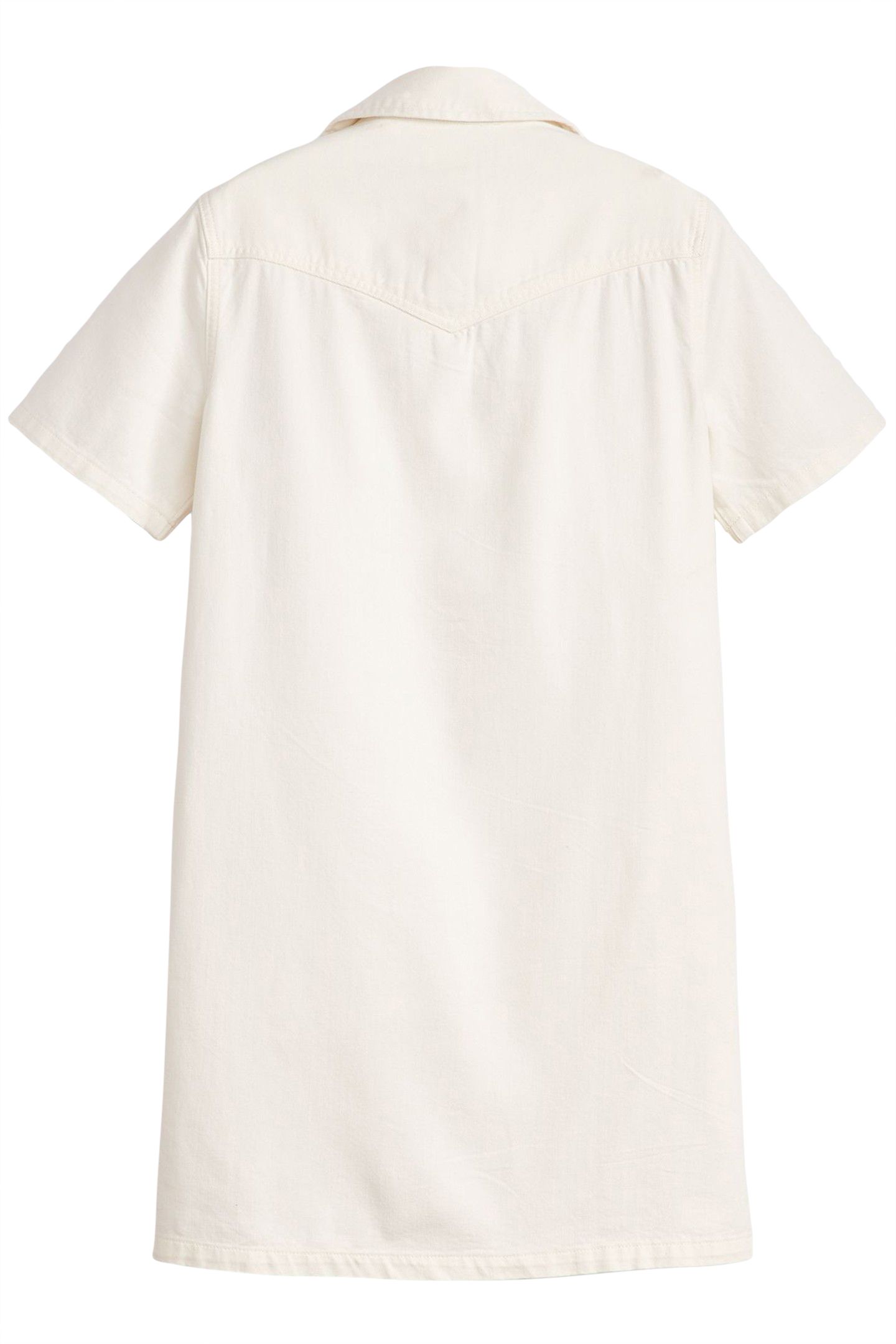 LOUISA SS DENIM DRESS ICY ECRU 4 4