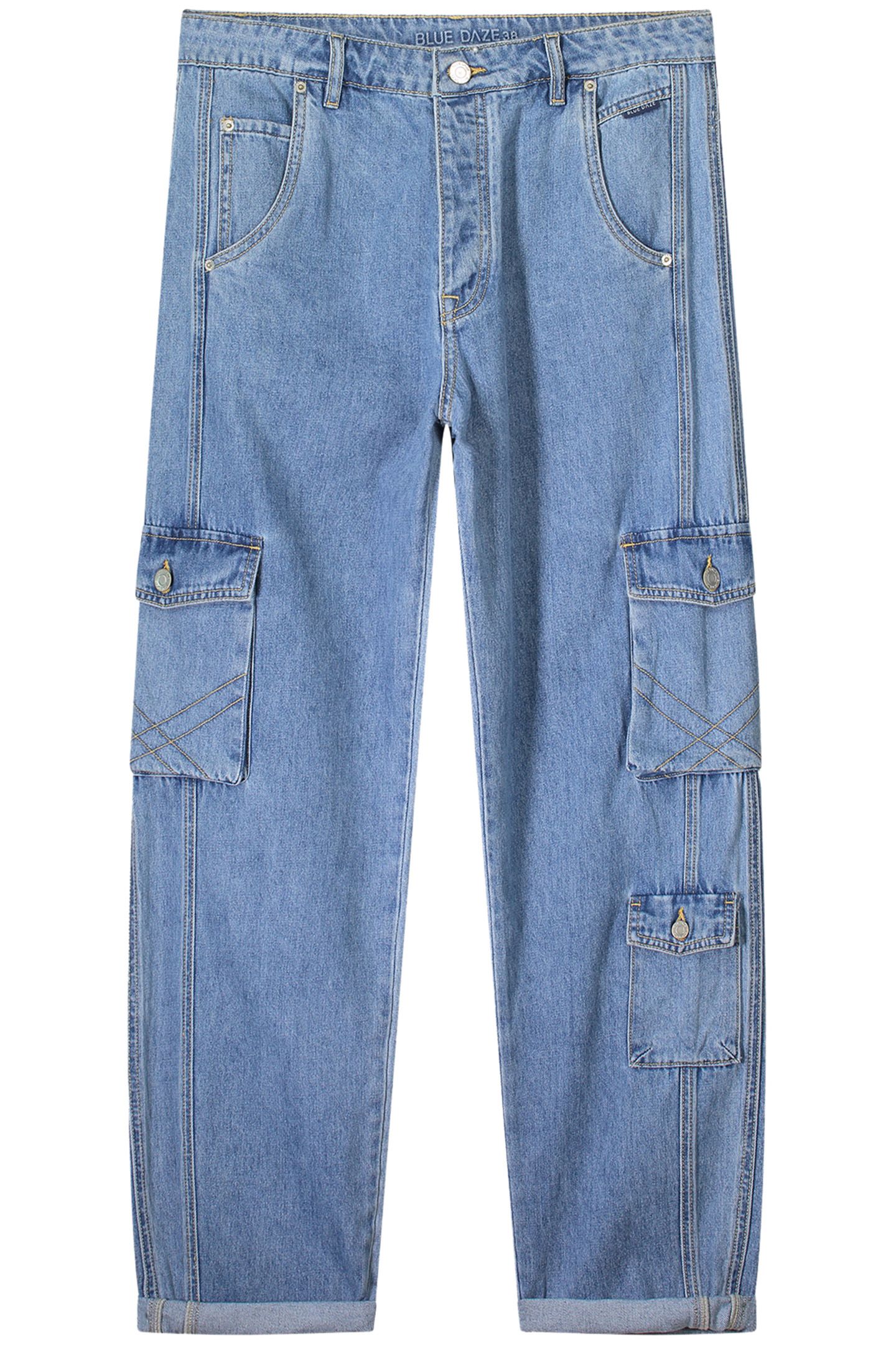 CARGO JEANS BAGGY COTTON JEANS DENIM 4