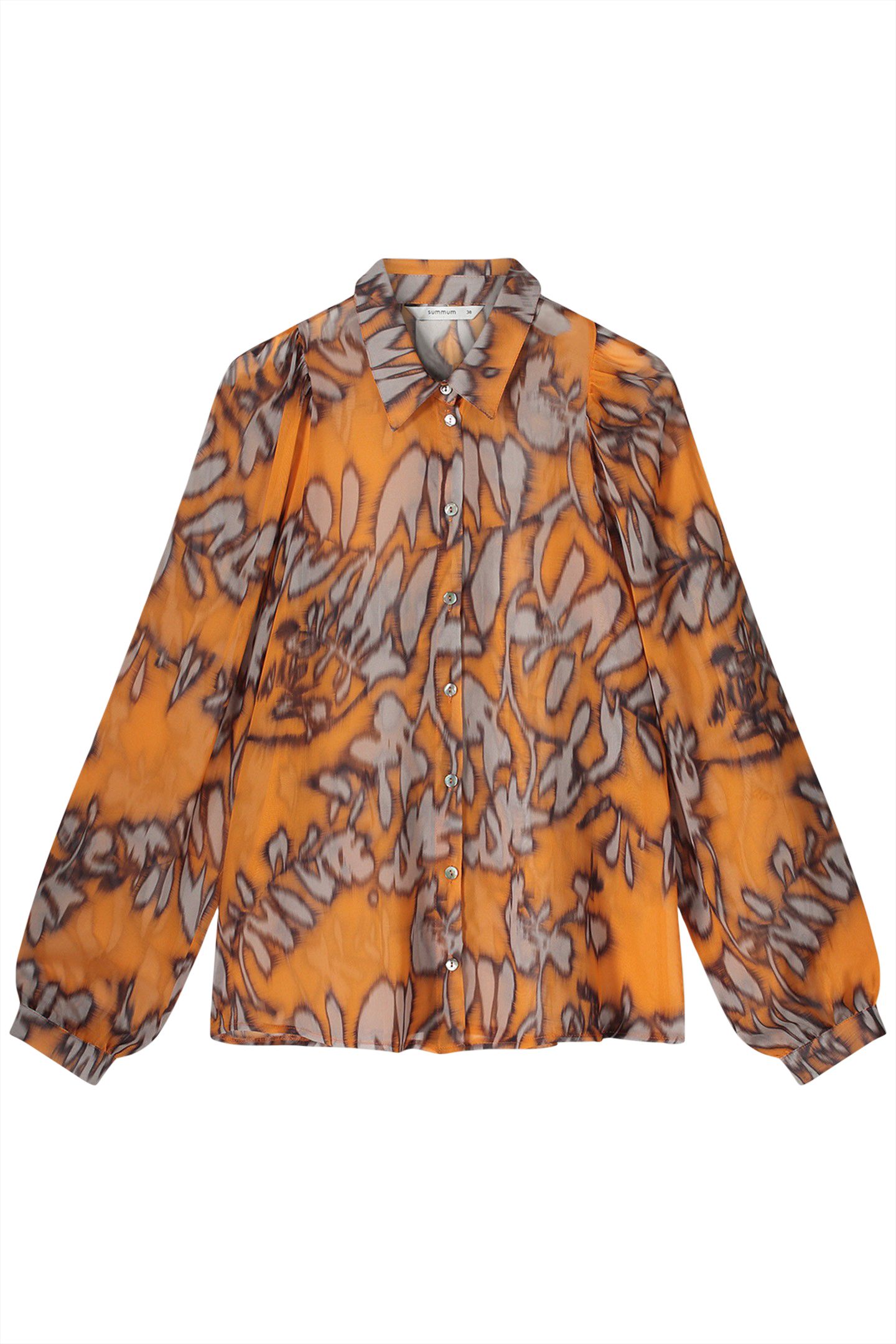 BLOUSE SPICY ORANGE PRINT ORANGE 3