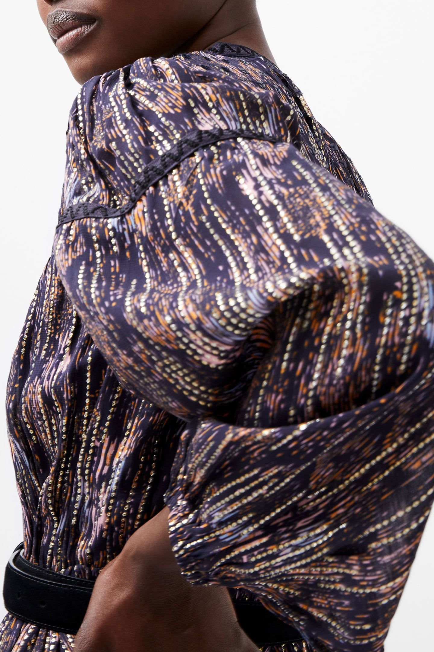 CARISSA LUREX JACQUARD MIX DRS MARINE 4
