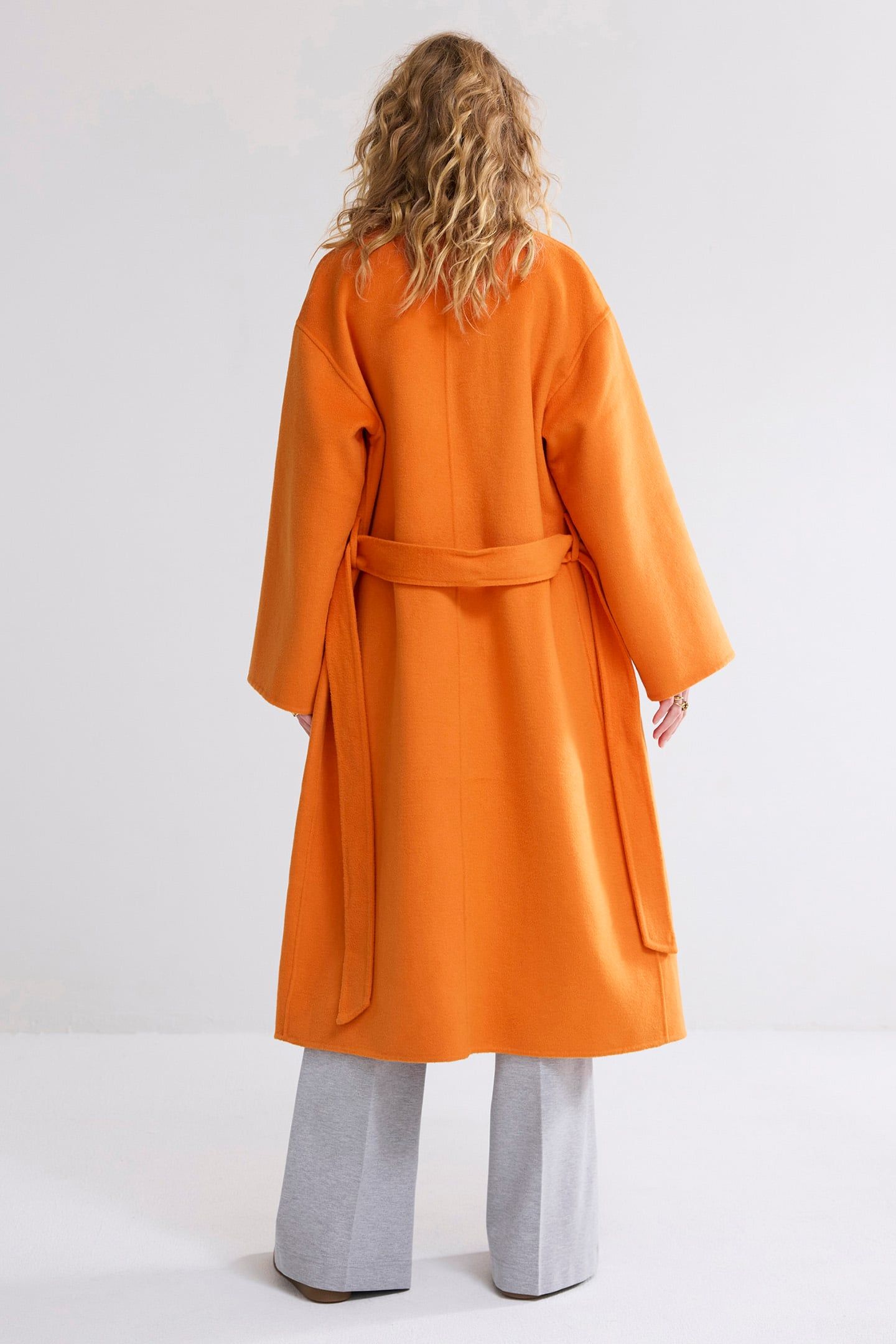 LONG COAT WOOL CLASSIC ORANGE 2