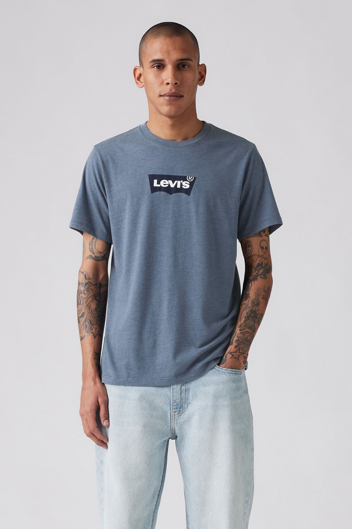 GRAPHIC CREWNECK TEE BATWING LOGO 1