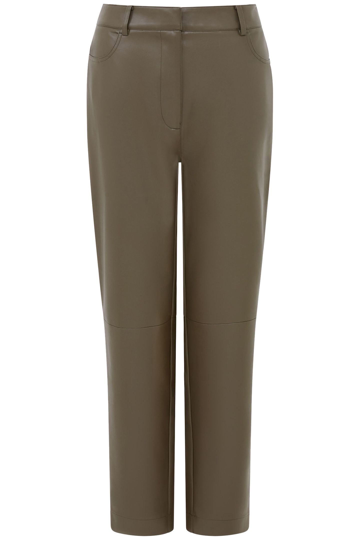 CROLENDA PU TROUSERS CHOCOLATE GANACHE 4