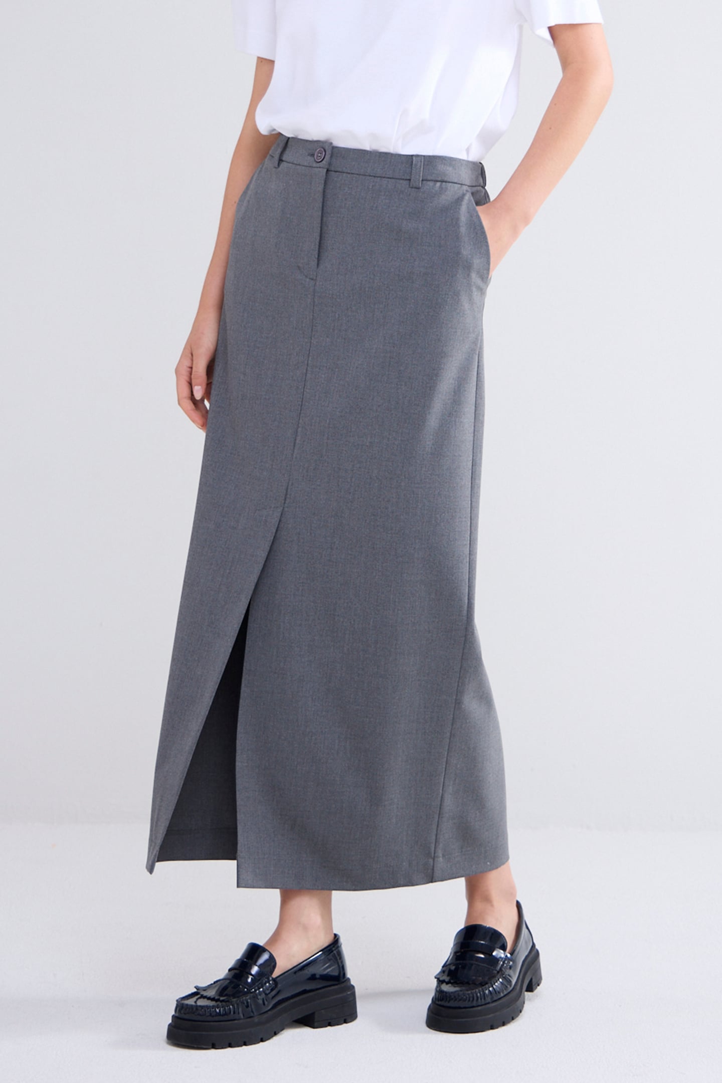 SKIRT VISCOSE BLEND STRETCH CLOUD 1