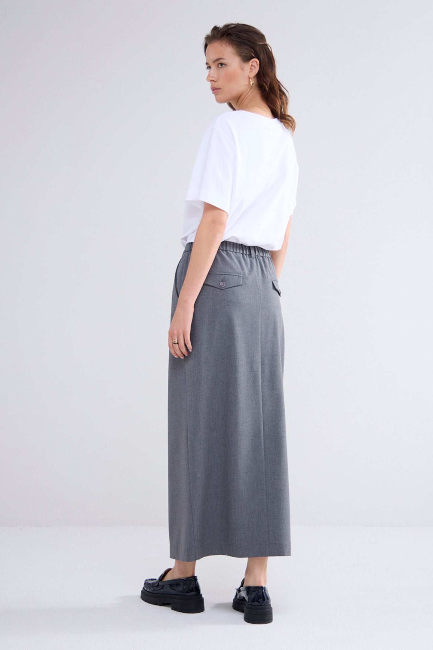 SKIRT VISCOSE BLEND STRETCH CLOUD 3