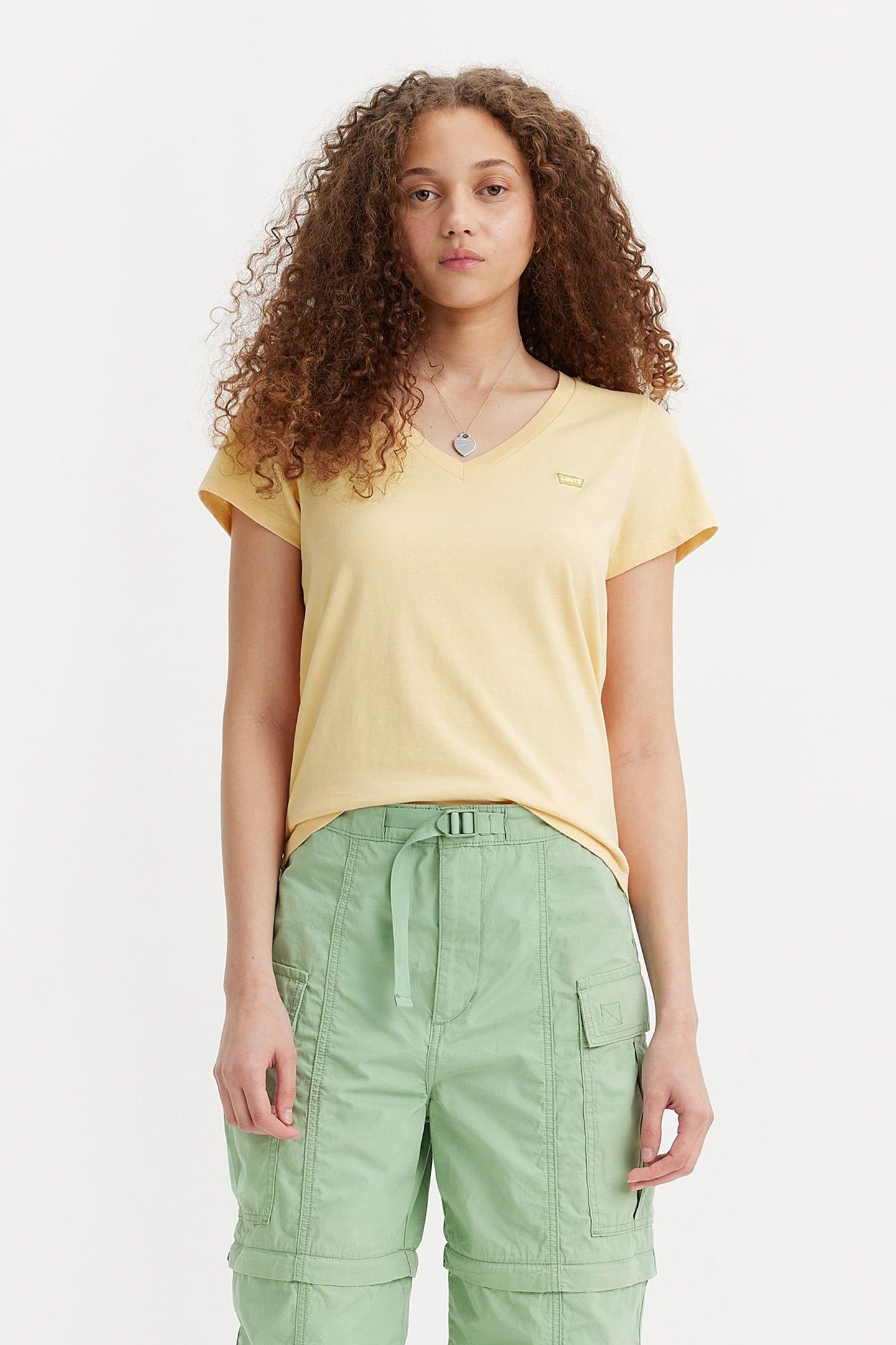 PERFECT VNECK ANISE FLOWER COTTON 1