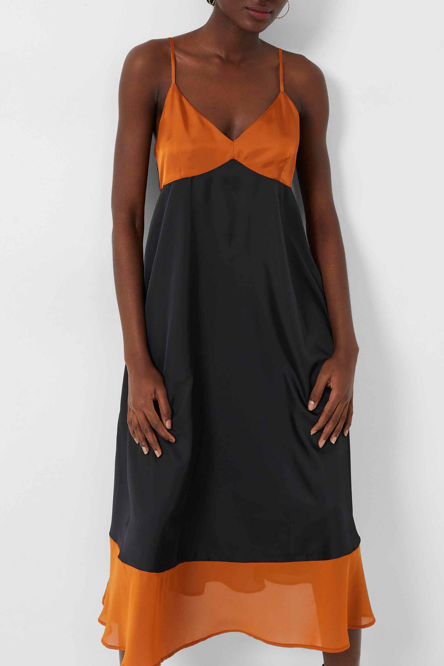 ELSPETH D TWILL COLBK SLP DRS LTH BRWN/MOON NGT MT 4