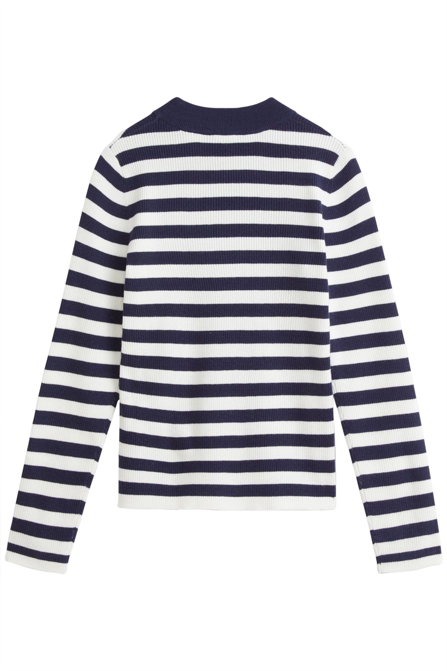 RIB CREW SWEATER OREO COOKIE MULTI STRIP 4