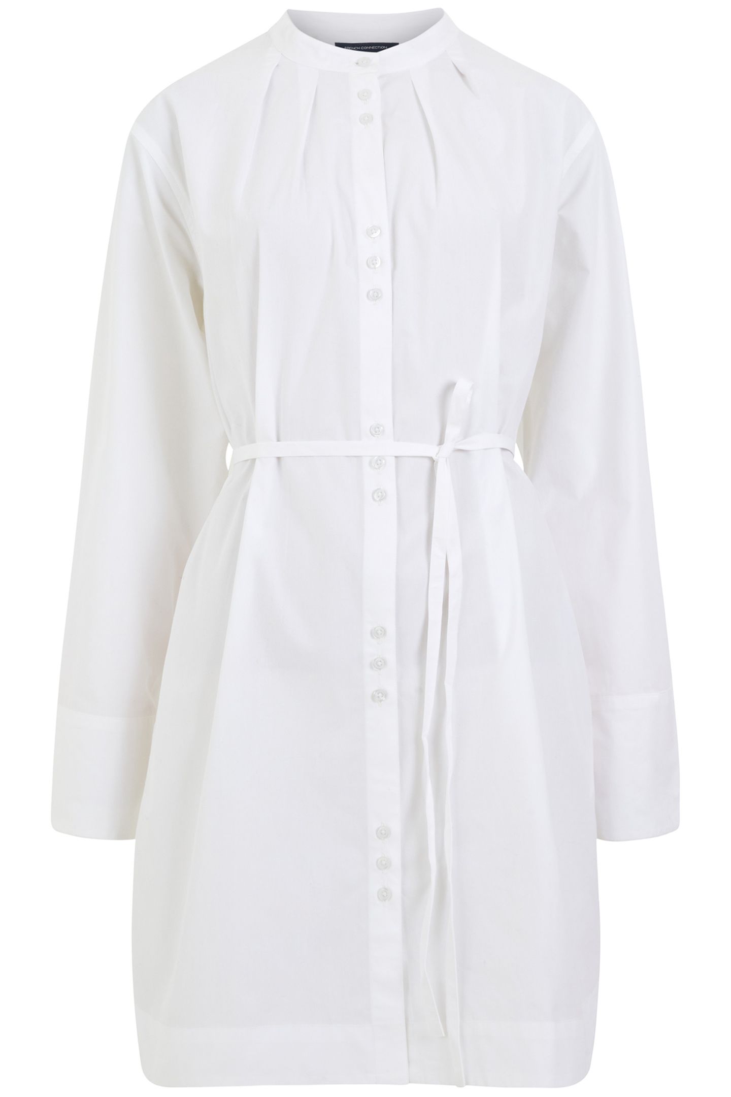 ALISSA COT WIDE SLV SHIRT DRES LINEN WHITE 3