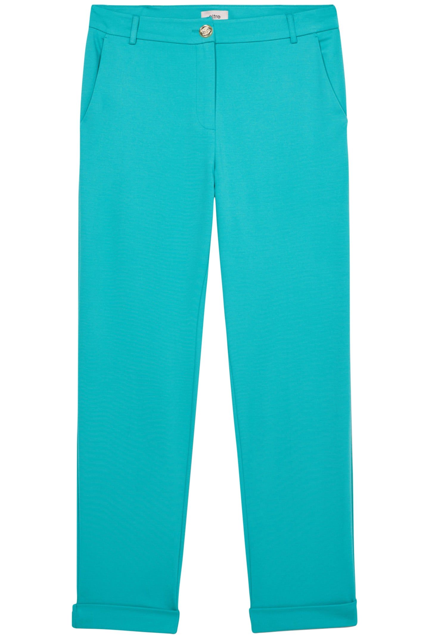 MILANO-STITCH STOVEPIPE TROUSERS AQUAMARINE 4
