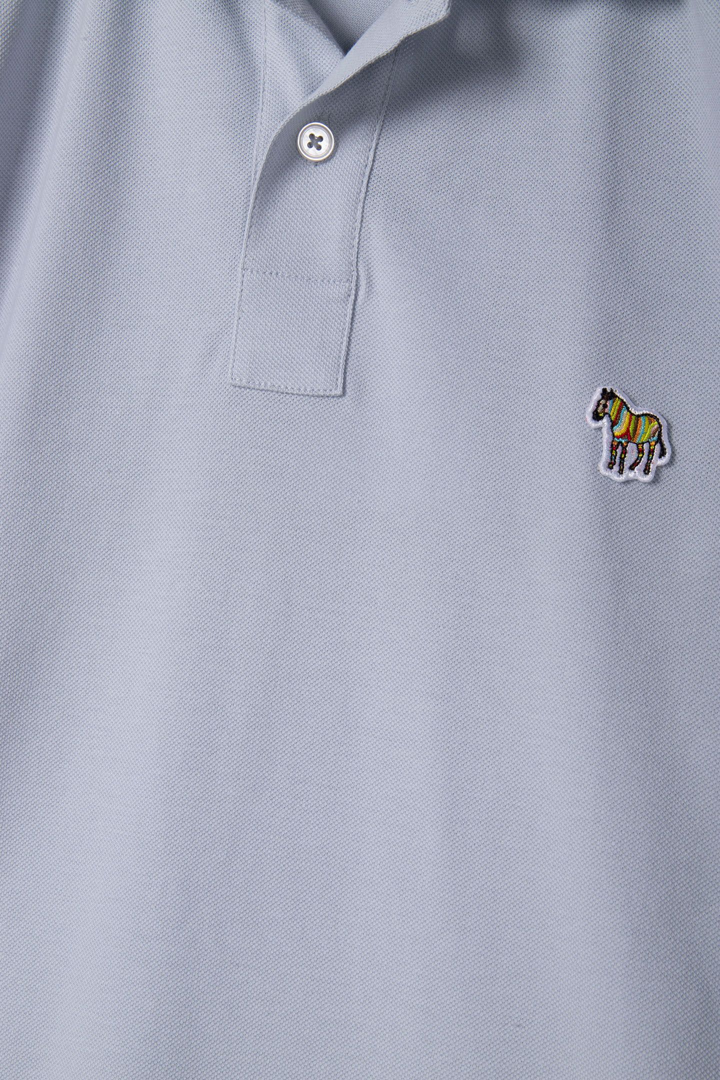 SLIM FIT POLO ZEB BADGE GREY 4