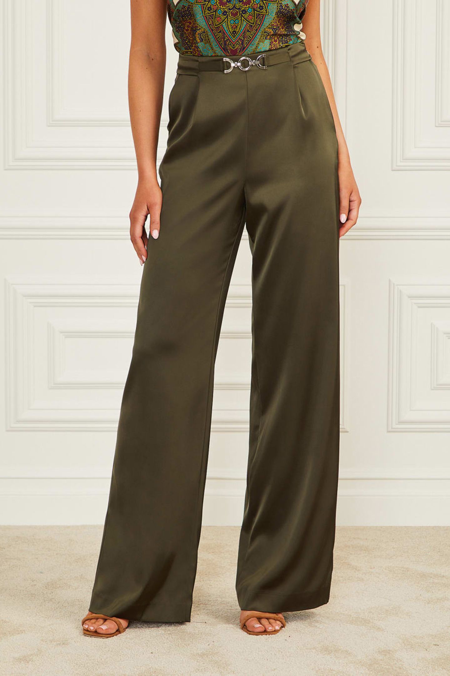 MARCIANO BY GUESS JOSETTE PANT OLIVE MORNING 1