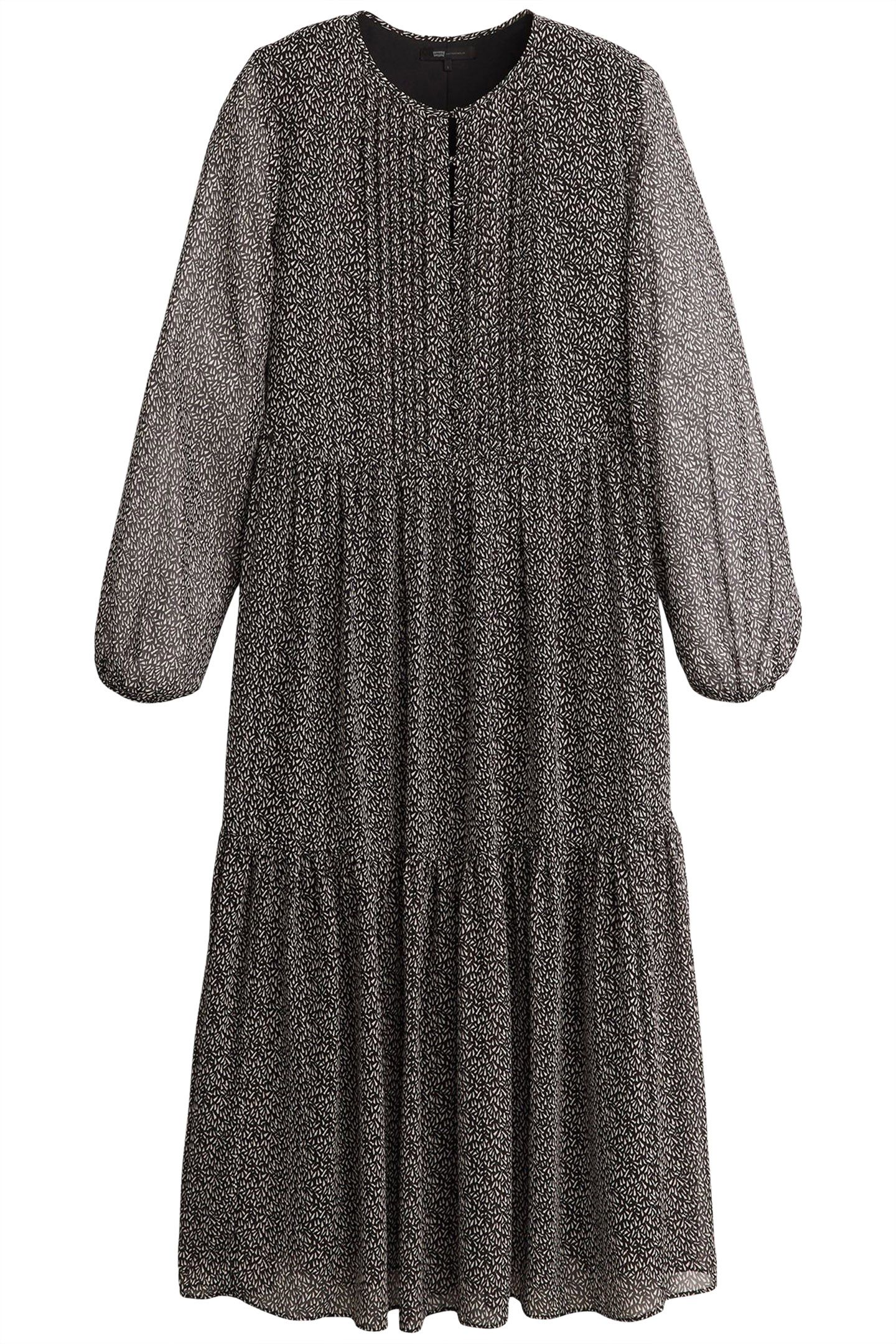CIELO GEORGETTE DRESS LINO GEO CAVIAR 3
