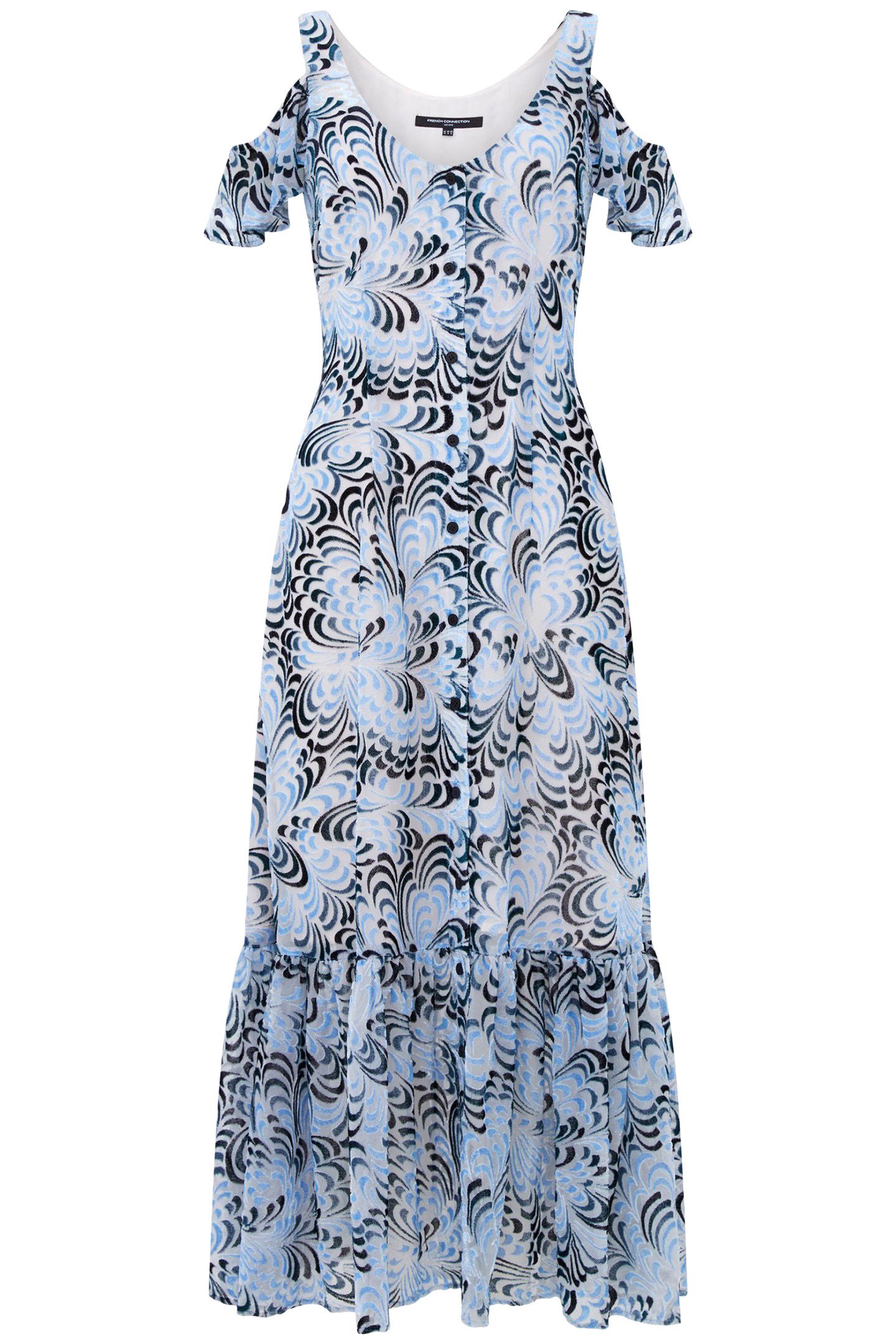 DIA DEVORE MAXI DRESS SUMMER WHITE/BLUE 3