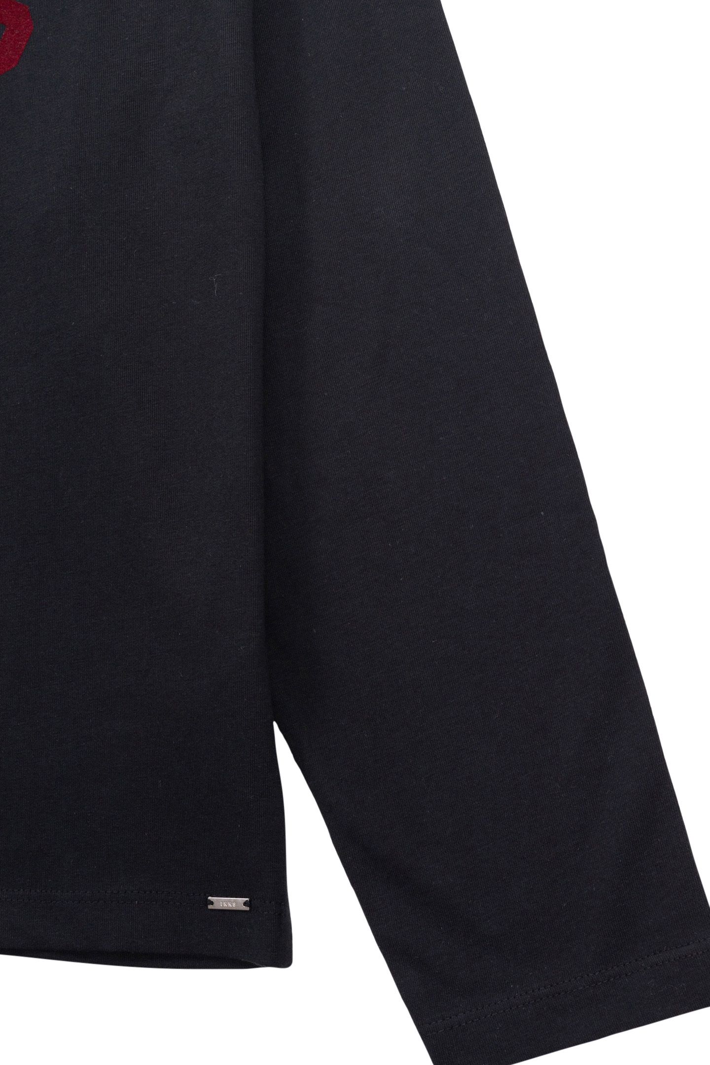 BLACK T-SHIRT WITH VELOUR FLOCKED MESSAGE FOR GIRL 4
