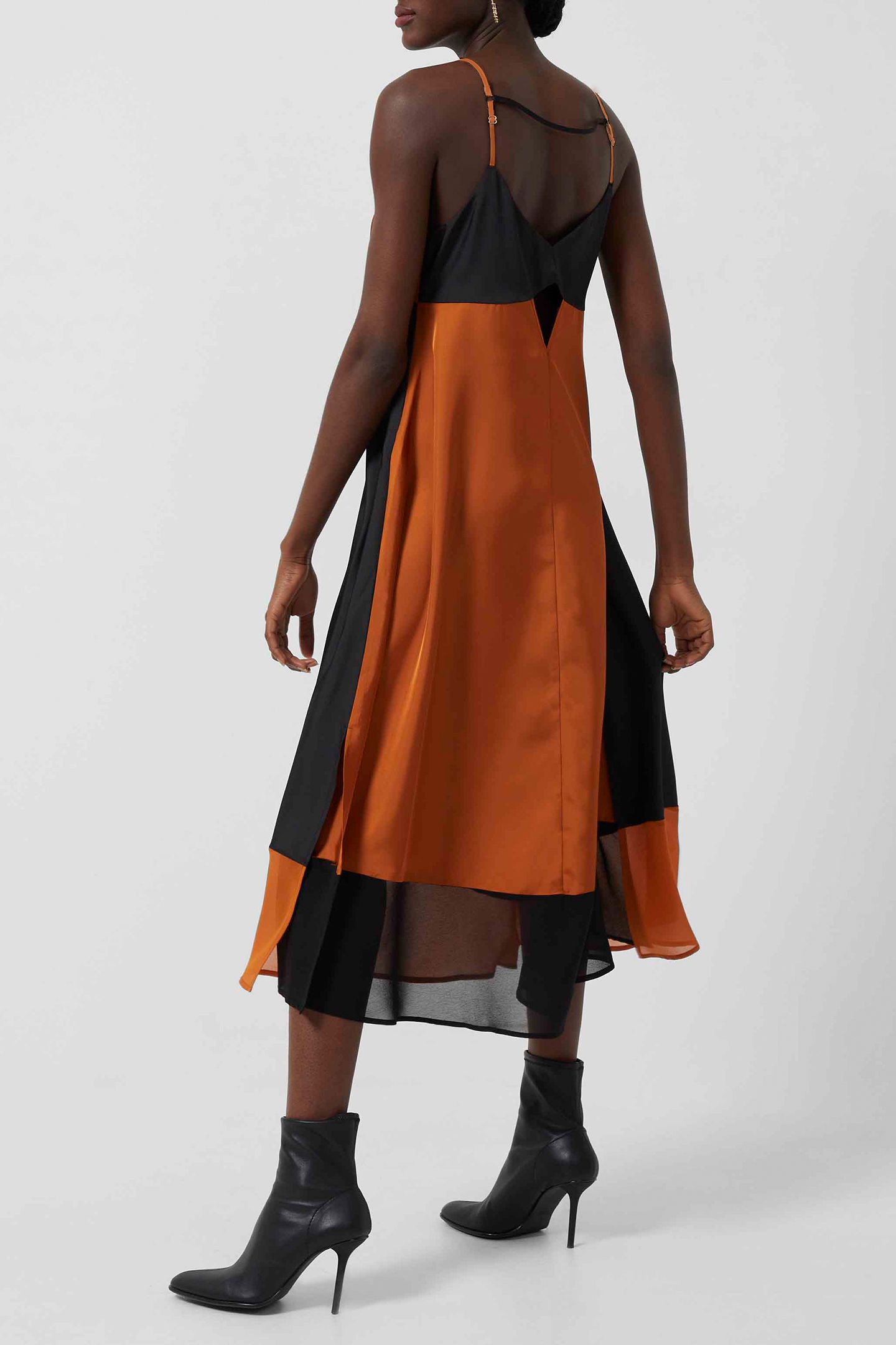 ELSPETH D TWILL COLBK SLP DRS LTH BRWN/MOON NGT MT 2