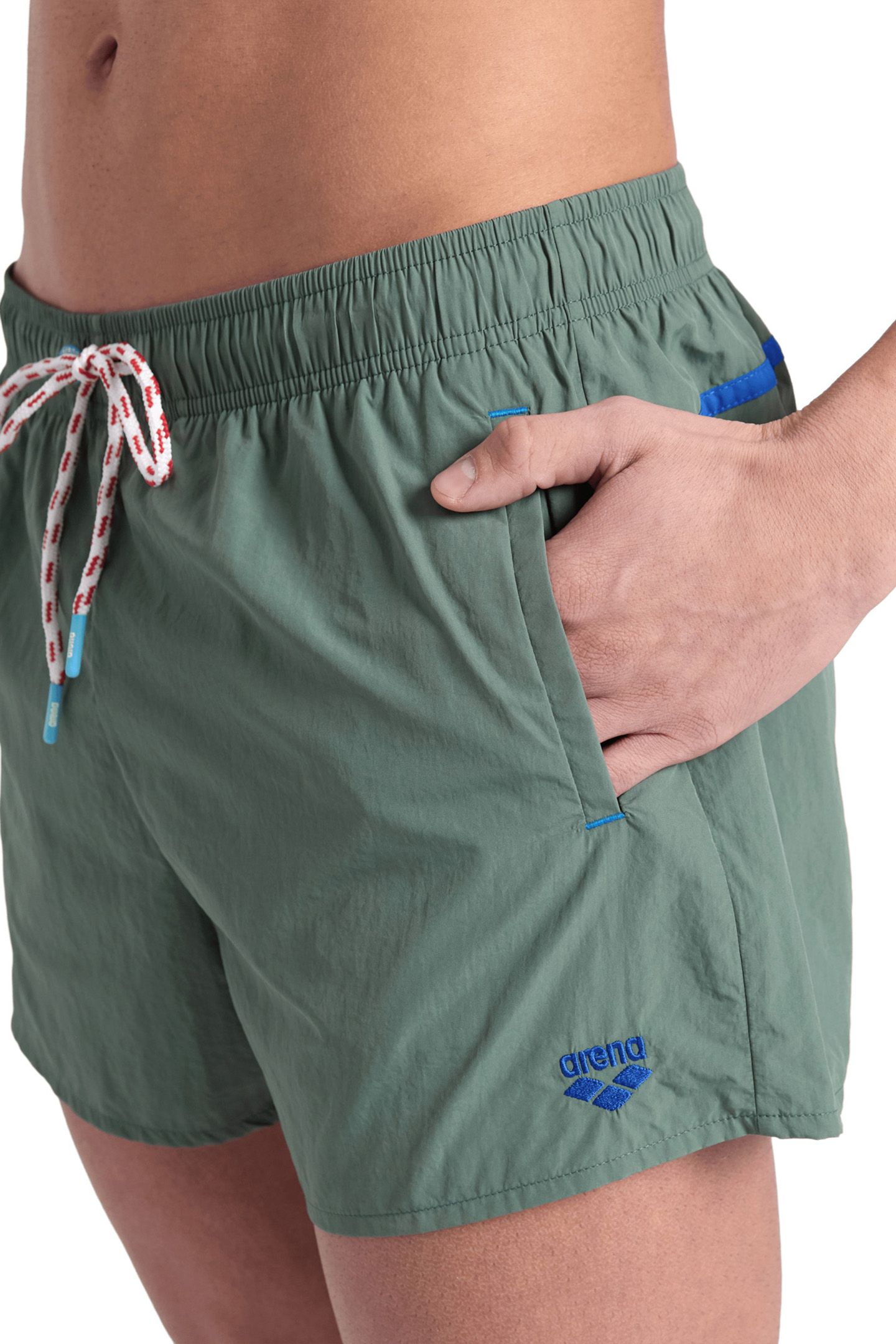 MEN'S ARENA PRO-FILE BEACH X-SHORT SAGE-ROYAL-JADE-GREEN QUA 4