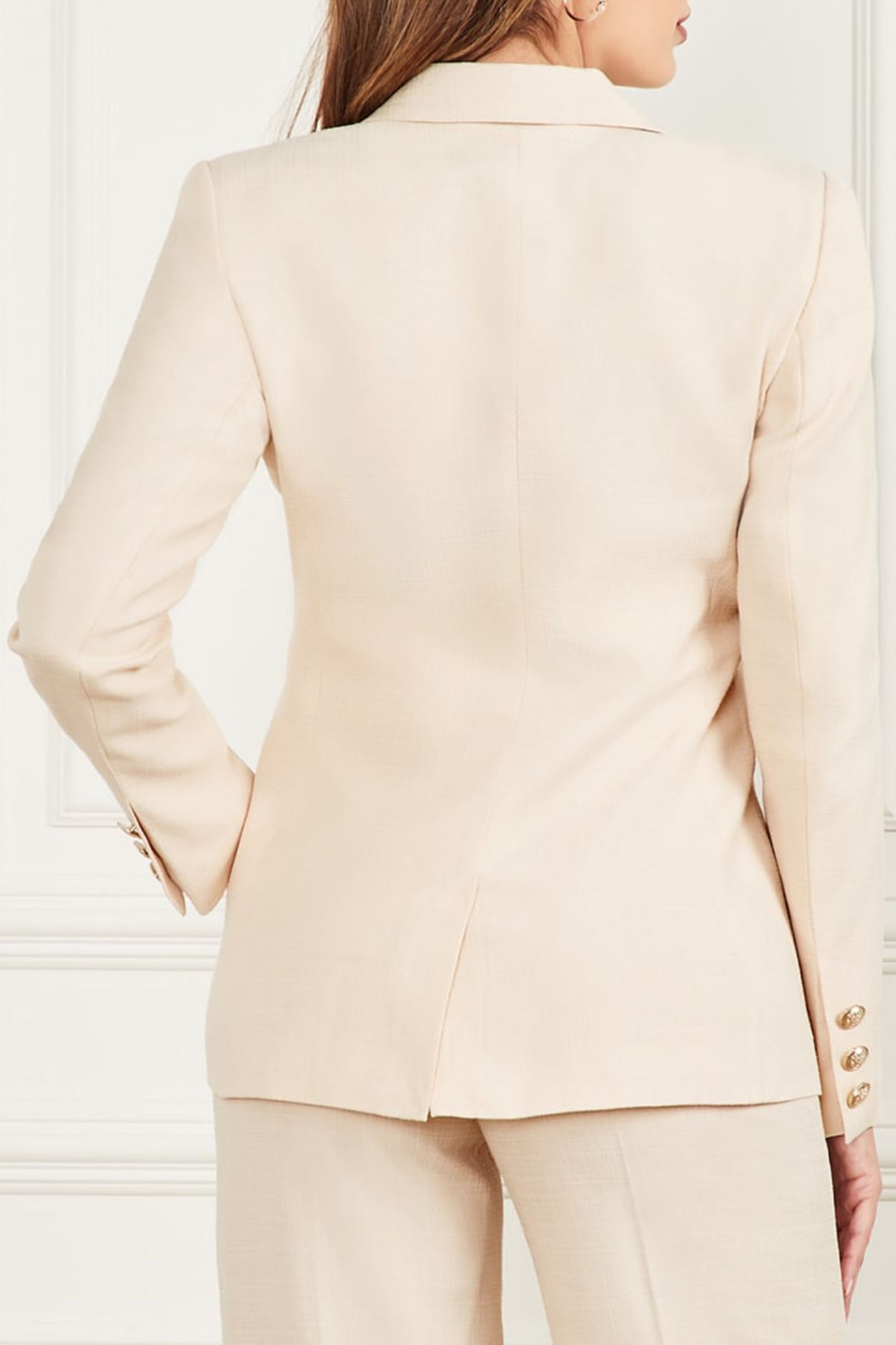 MARCIANO BY GUESS DANIELLE BLAZER EGGSHELL ECRU 2