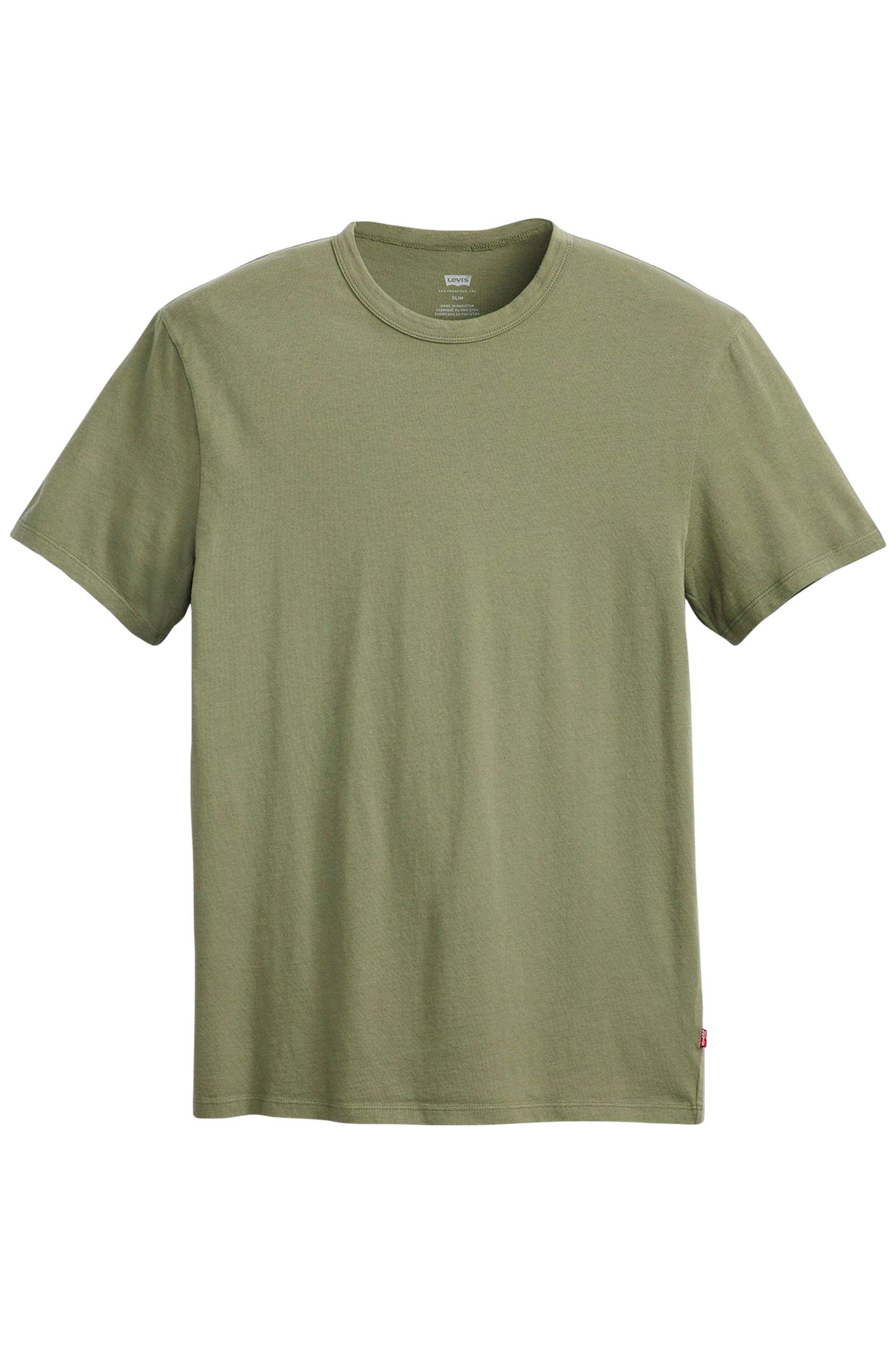 PREMIUM SLIM FIT TEE GARMENT DYE MOSS OLIVE 3