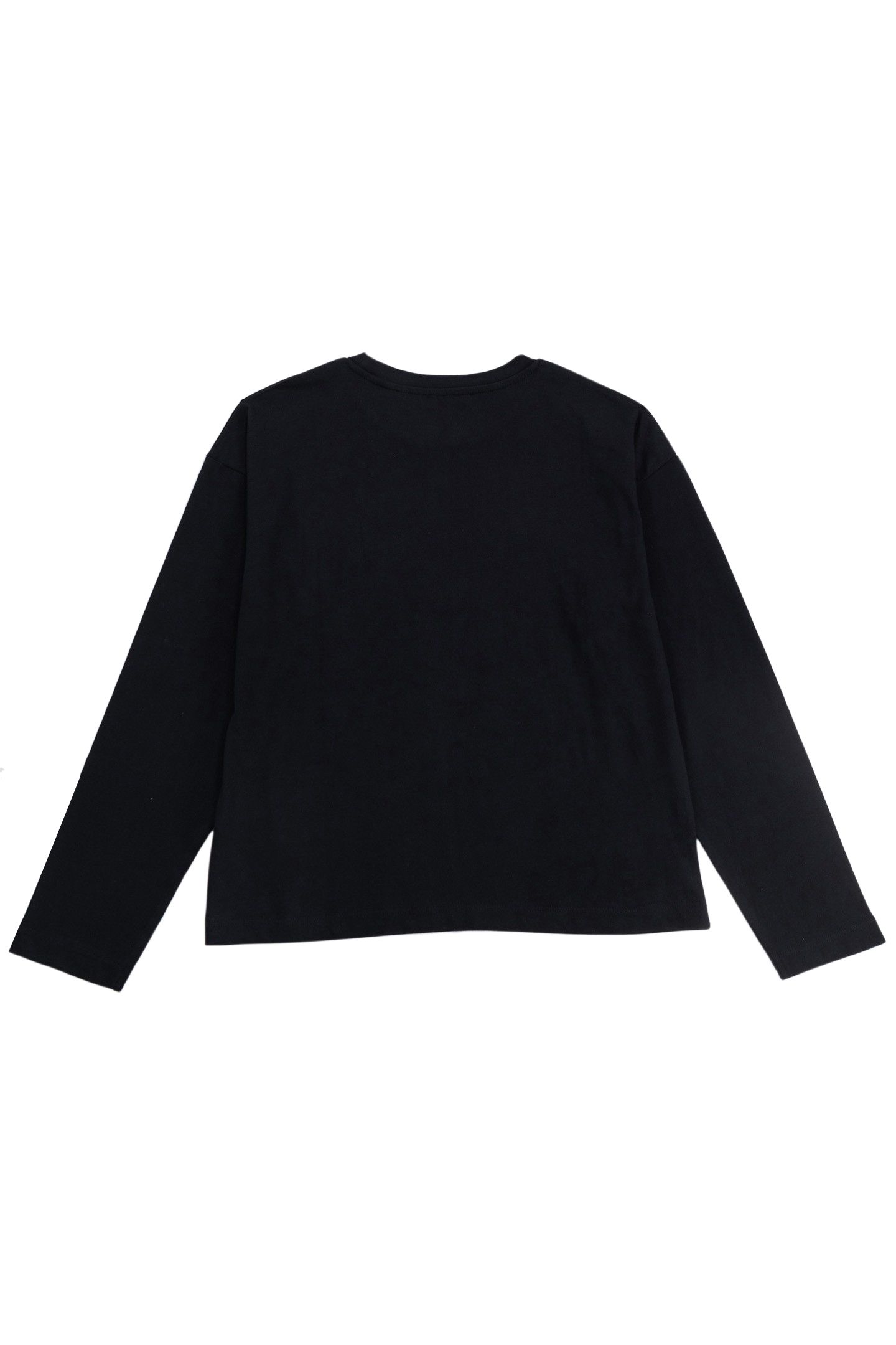 BLACK T-SHIRT WITH VELOUR FLOCKED MESSAGE FOR GIRL 2