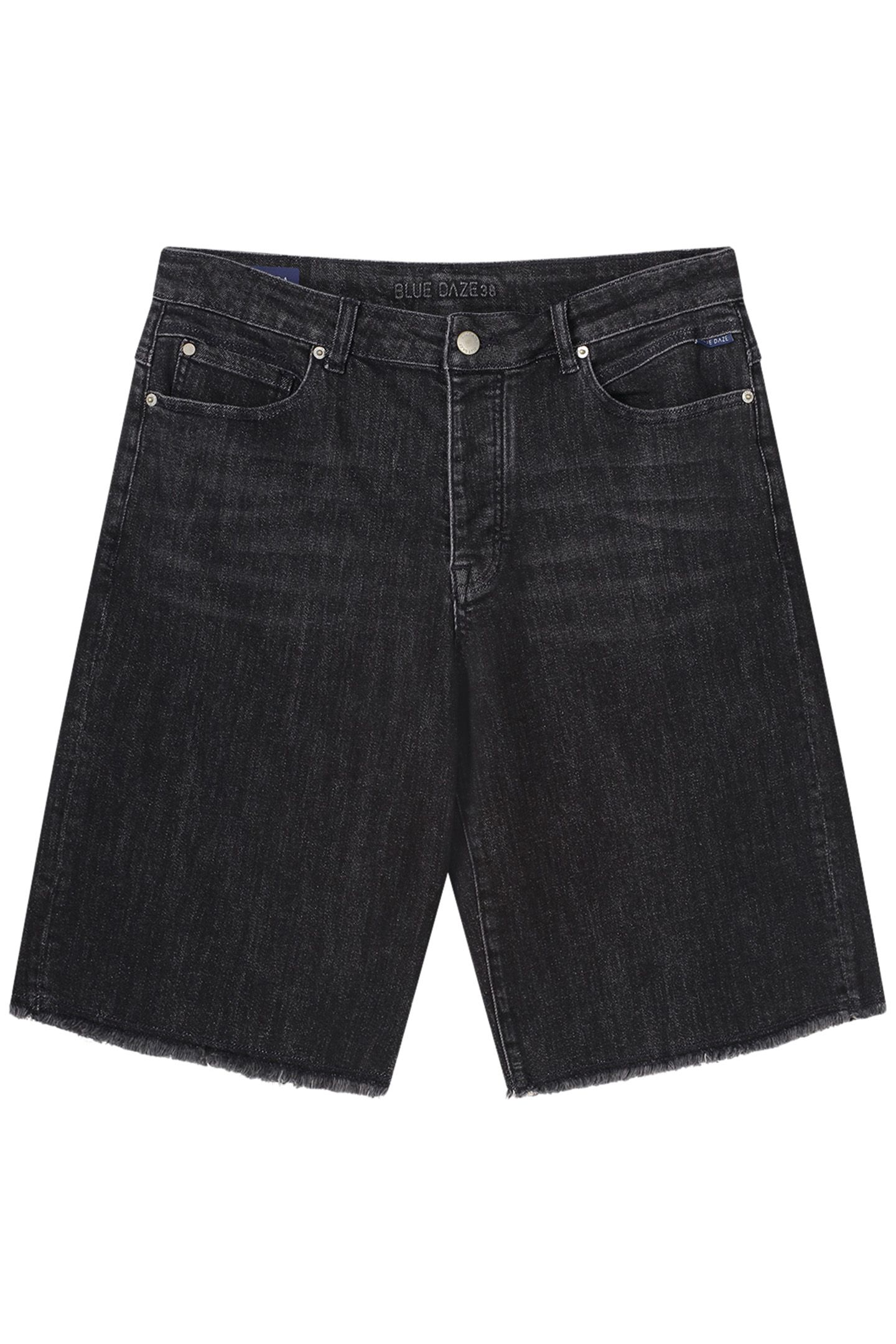 BERMUDA JEANS BLACK STRETCH DENIM BLACK DENIM 4