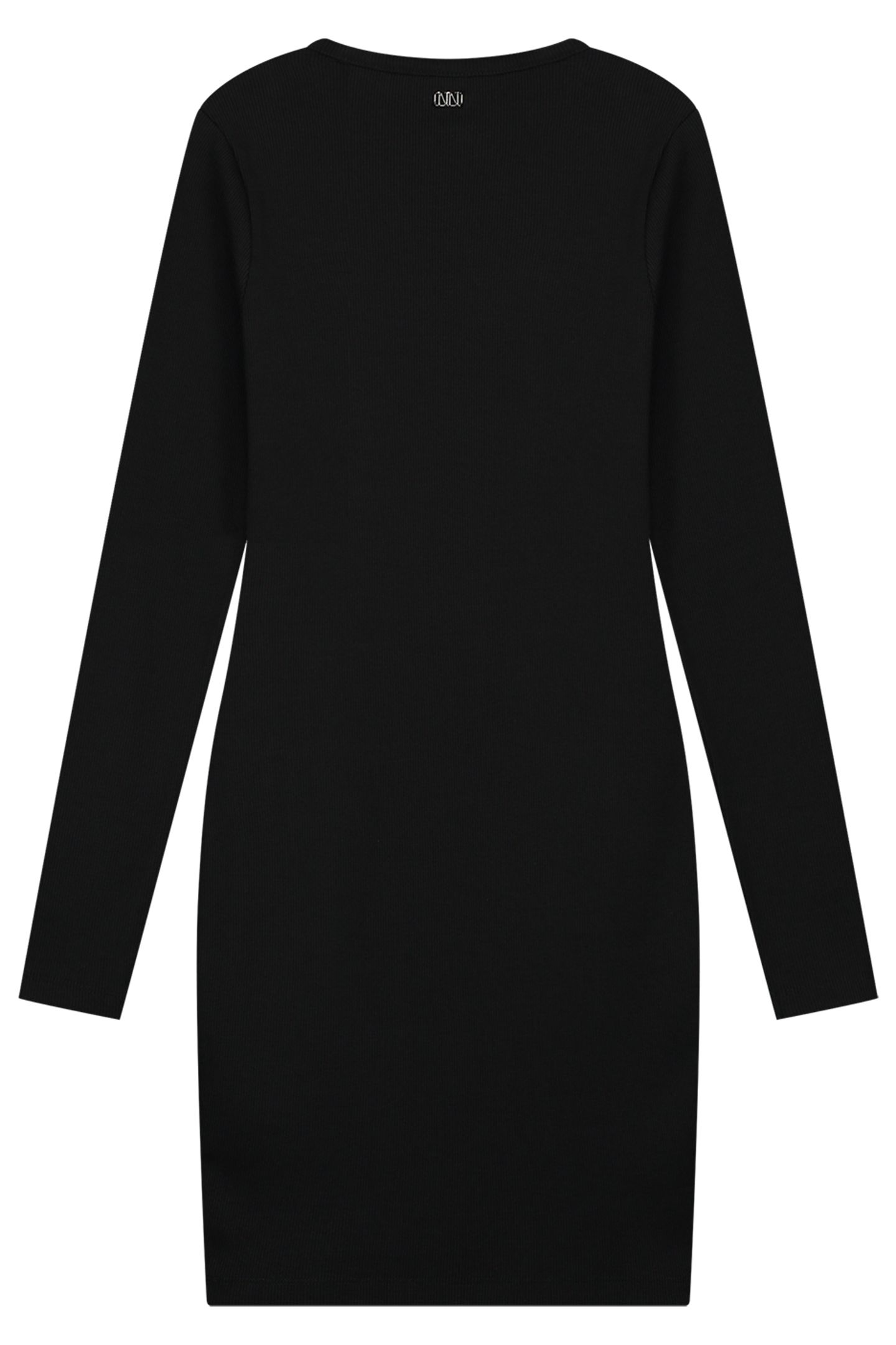 PRESLEY RIB DRESS BLACK 3