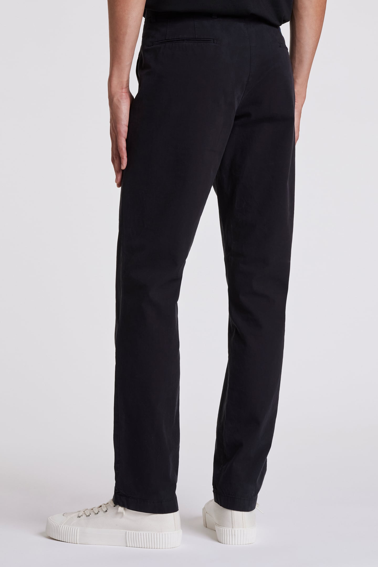 MENS MID FIT CLEAN CHINO ZEBRA EMB BLACK 2