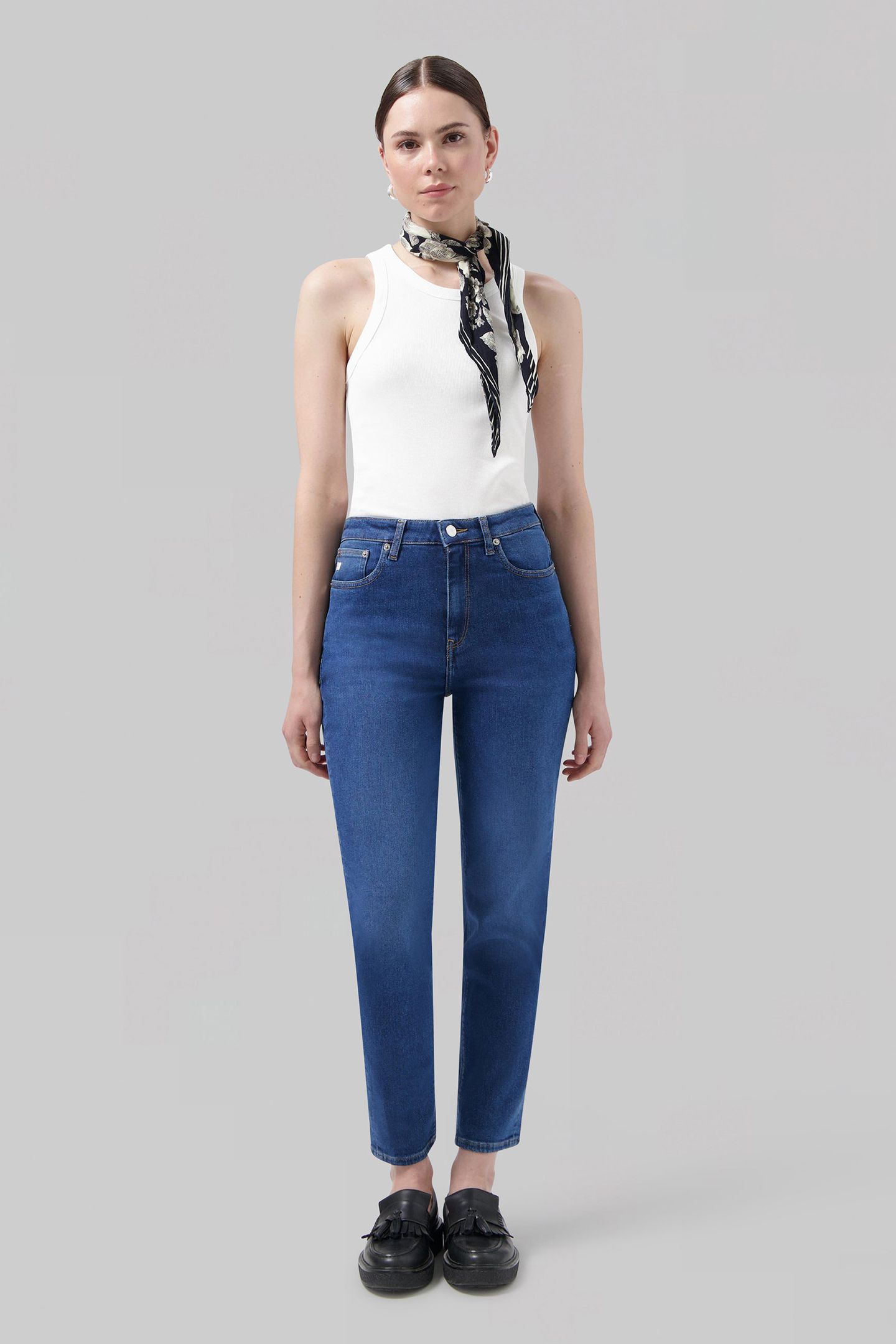 MAMS STRETCH TAPERED - STONE INDIGO STONE INDIGO 3