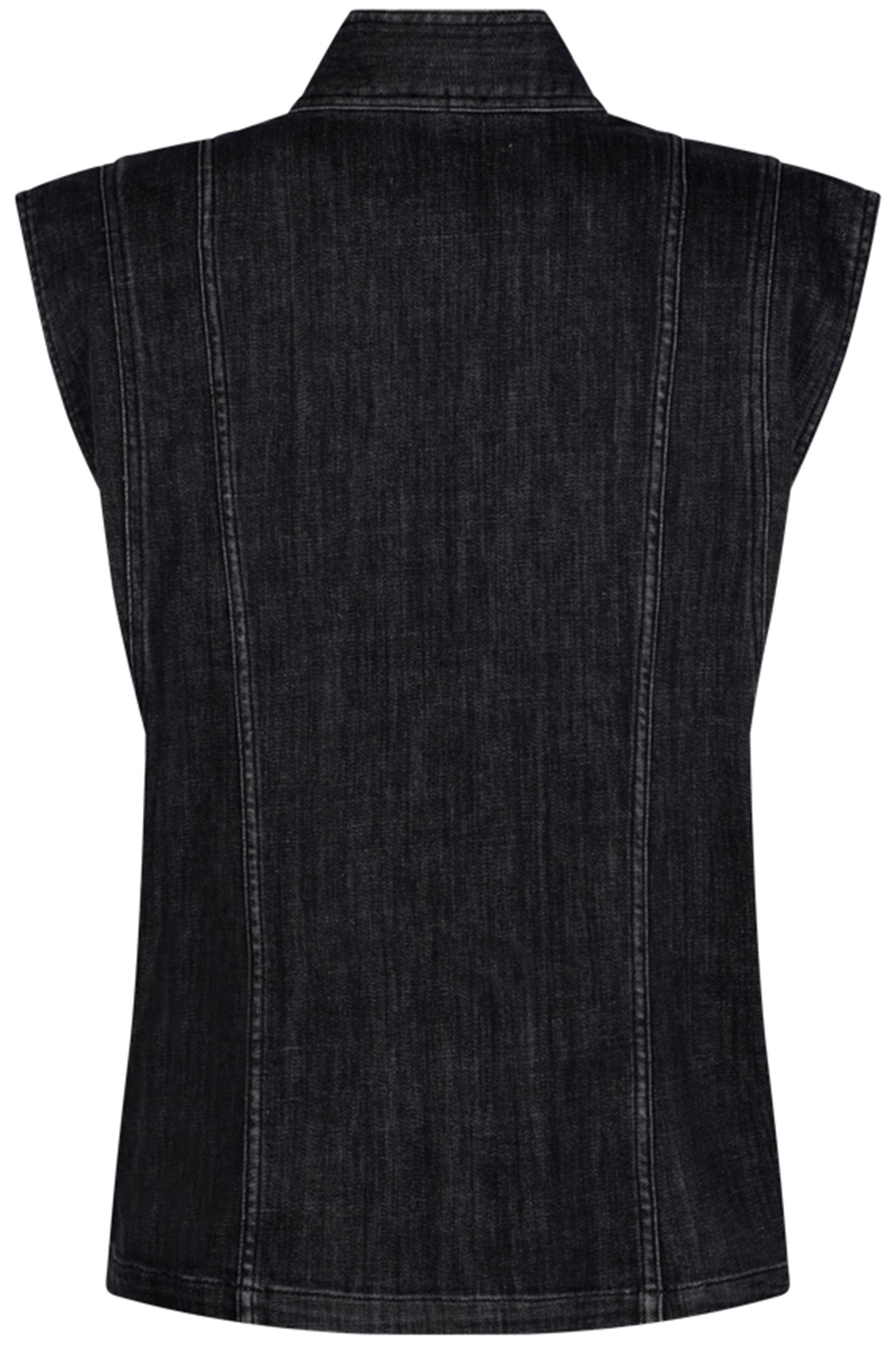 UNNI DENIM VEST DARK GREY 2