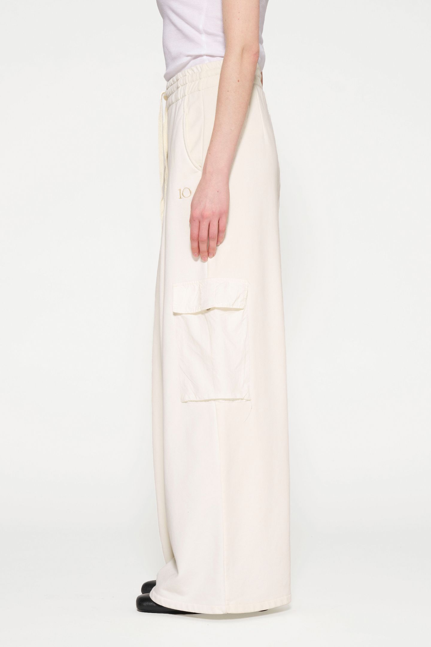 WIDE LEG CARGO PANTS LIGHT NATURAL 7