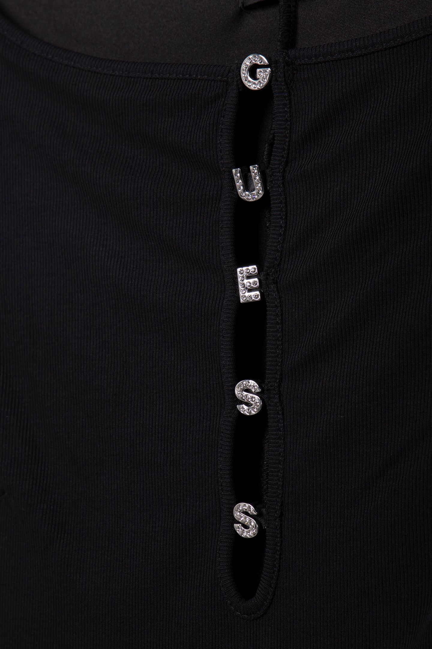 GUESS ECO SS ELIS LOGO LETTER JET BLACK A996 4