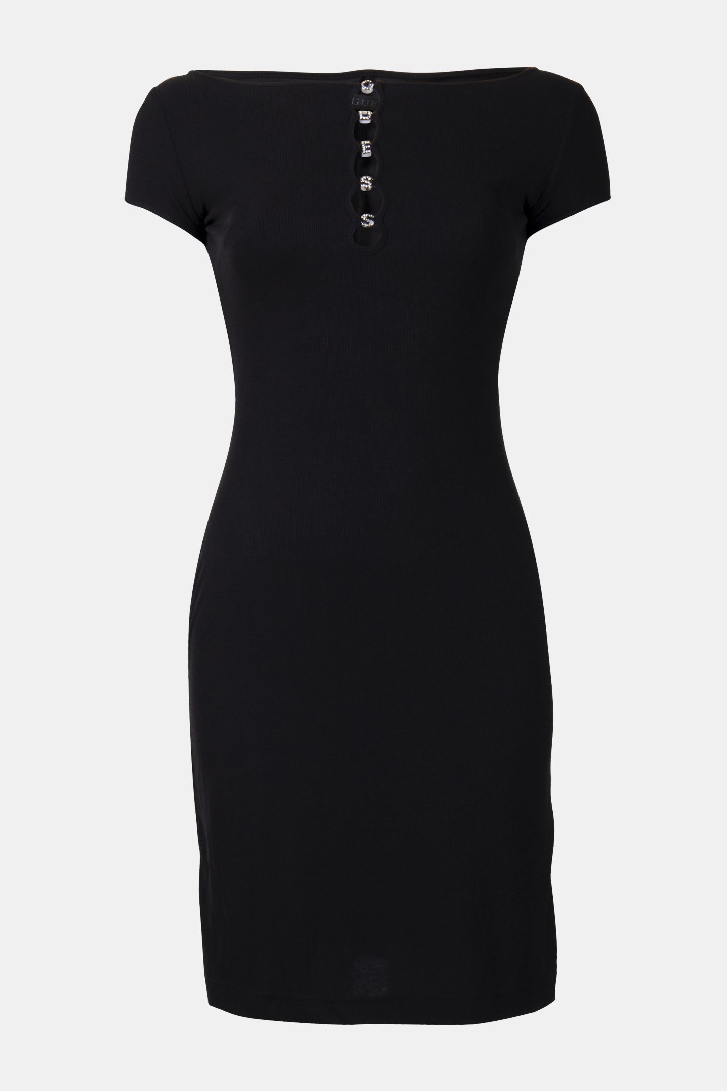 GUESS ECO SS ELIS LOGO LETTER JET BLACK A996 3