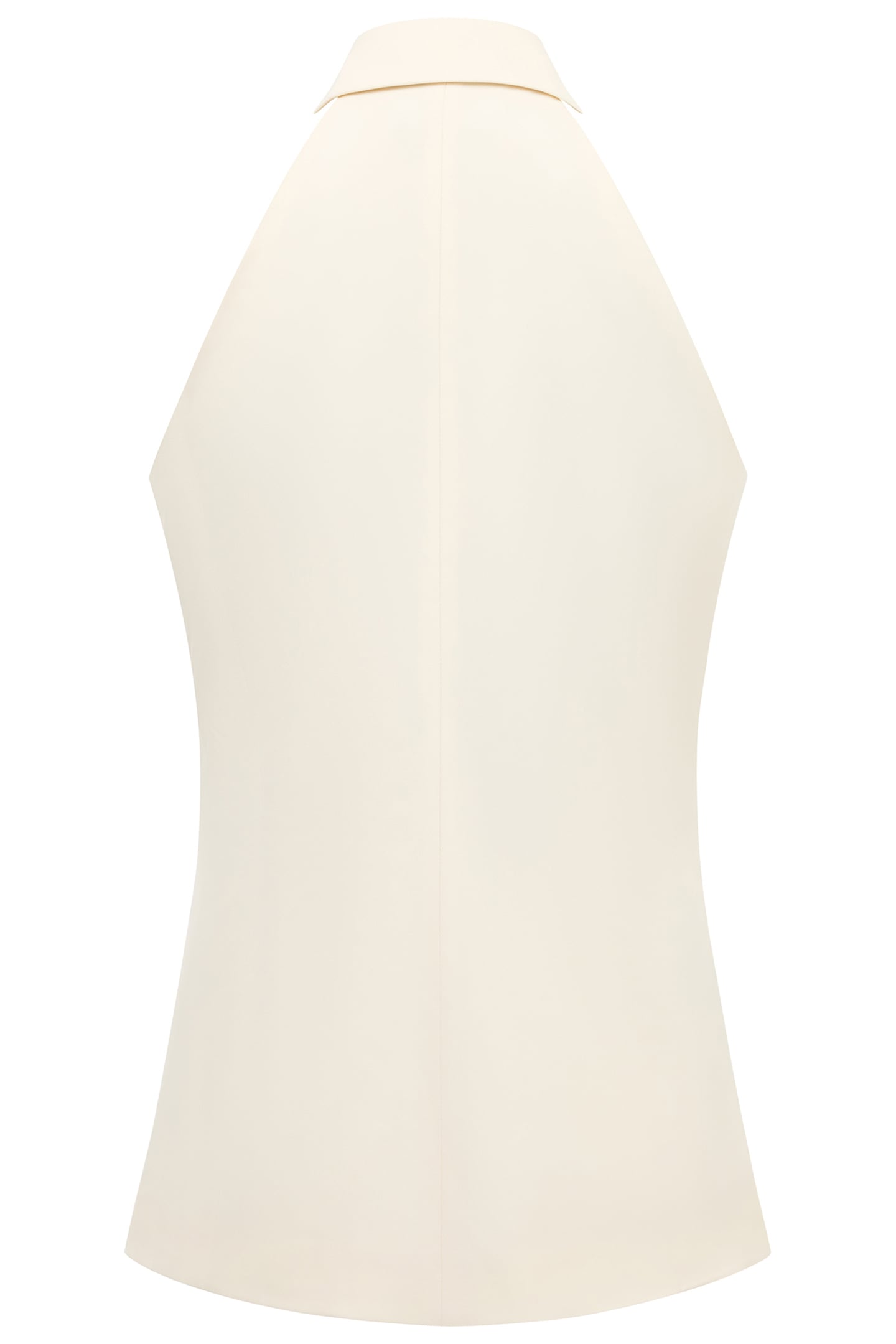 SLEEK TAILORED HALTERNECK SUIT WAISTCOAT CLASSIC CREAM 4