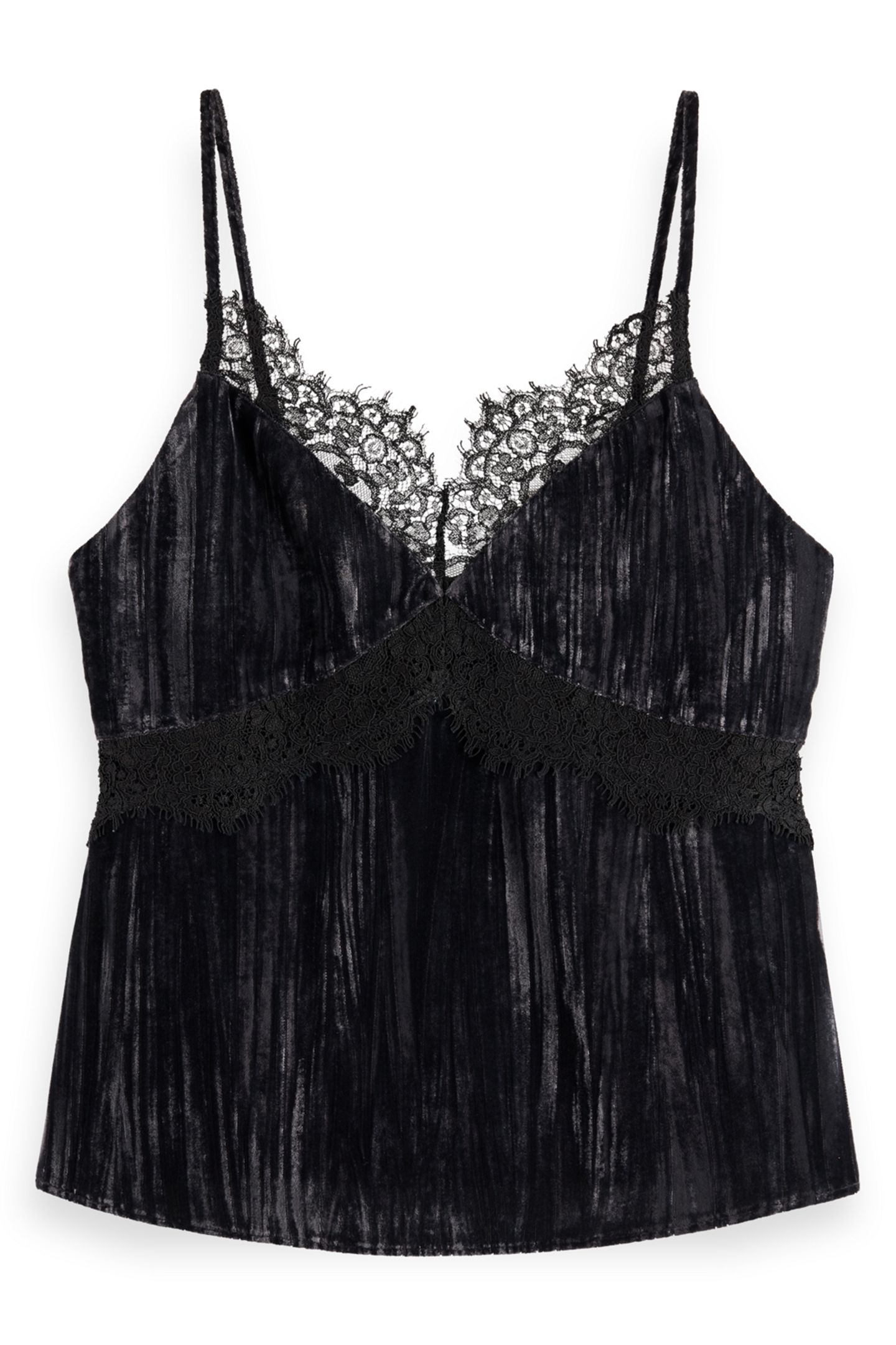 VELVET TANK TOP EVENING BLACK 4