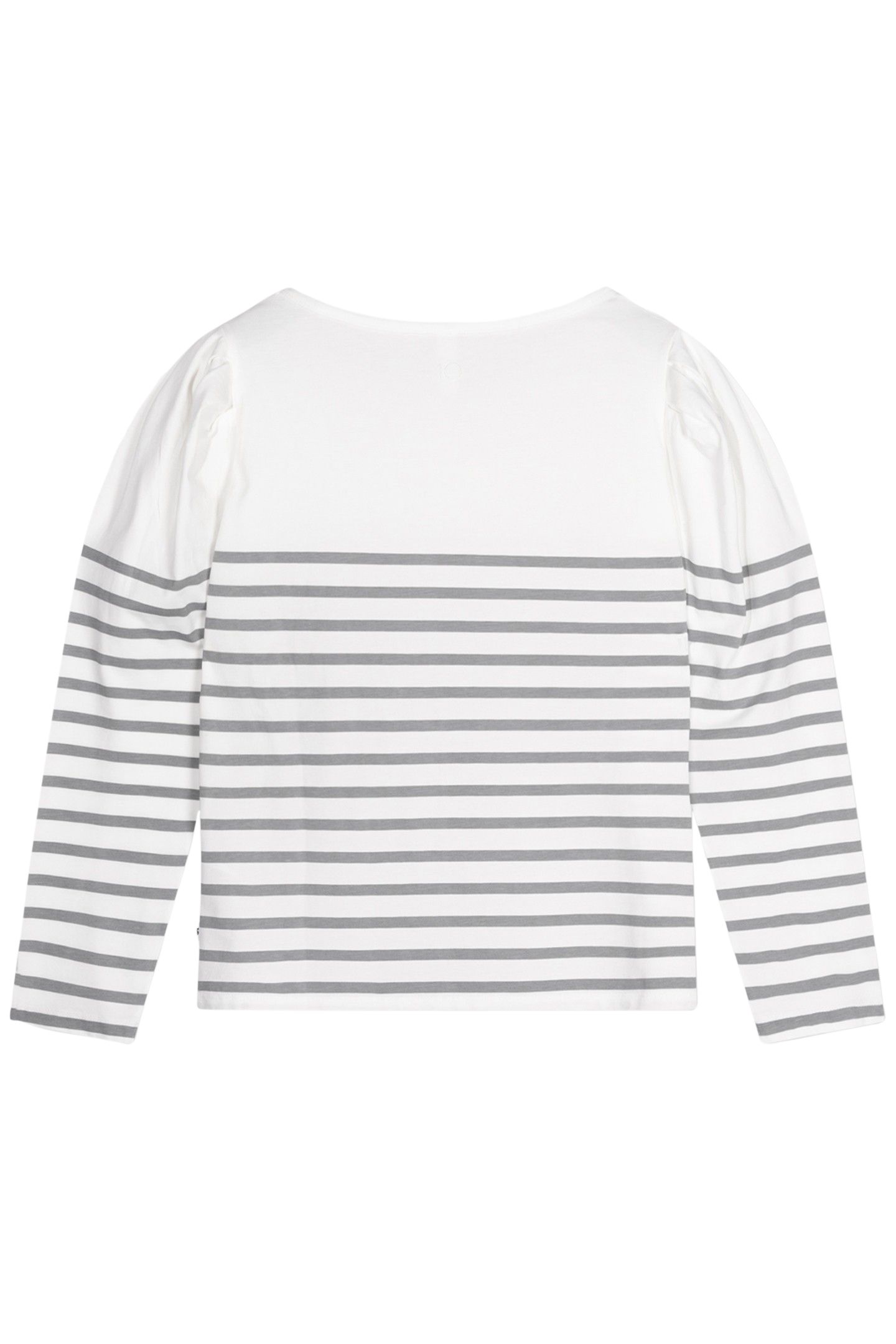 PUFF LONG SLEEVE TEE STRIPES ECRU/GRAPHITE 5