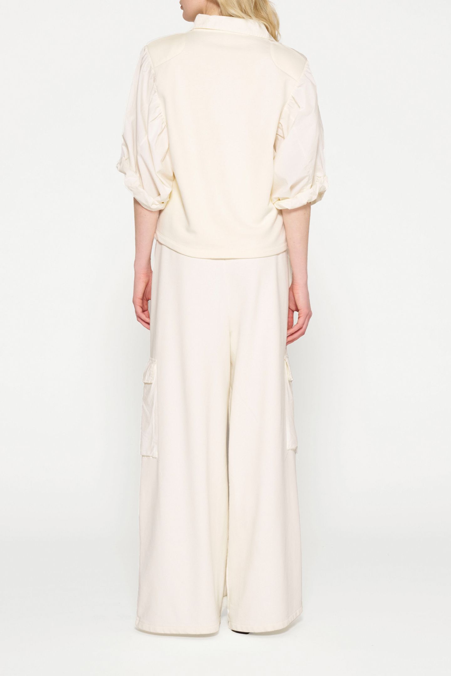 WIDE LEG CARGO PANTS LIGHT NATURAL 3