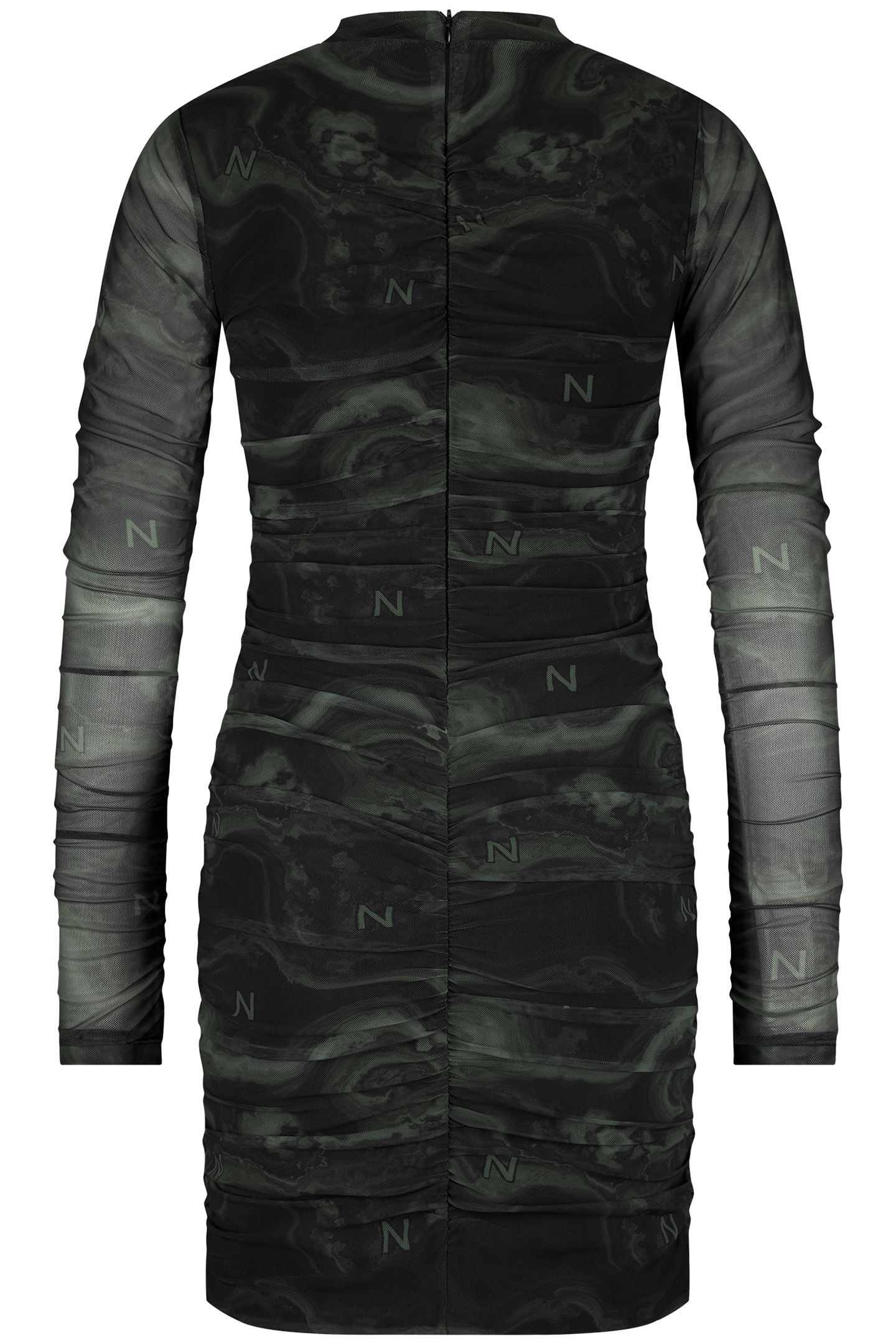 MARBLE MESH DRESS NIGHT FOREST 2