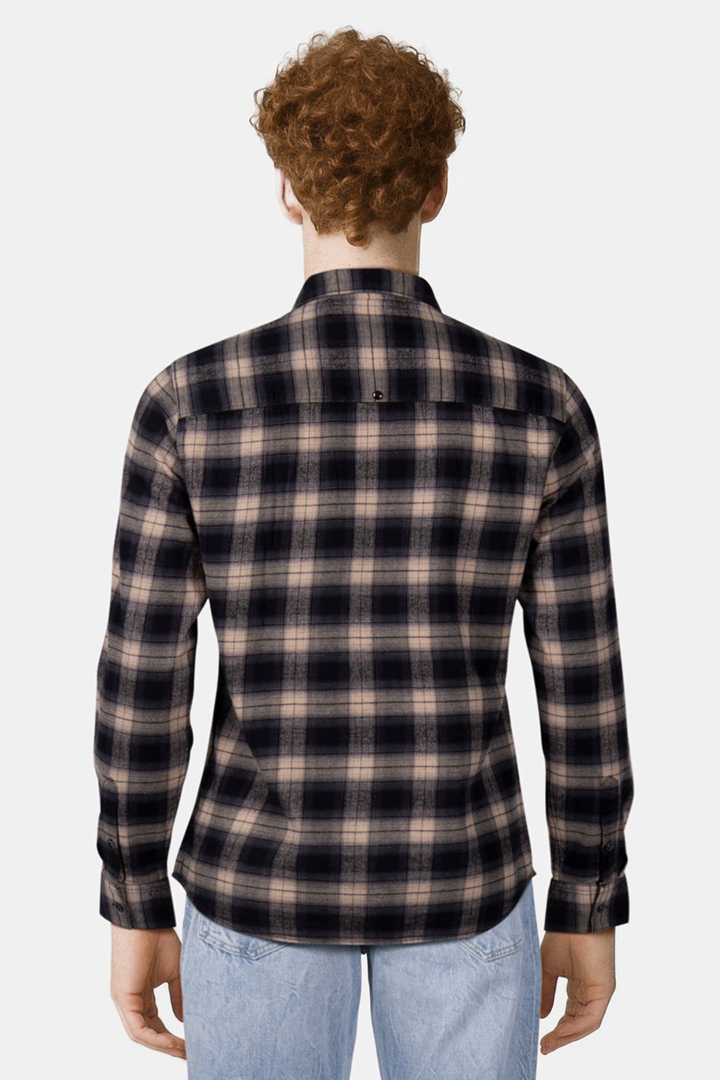 SHIRT CHECK BLACK 2